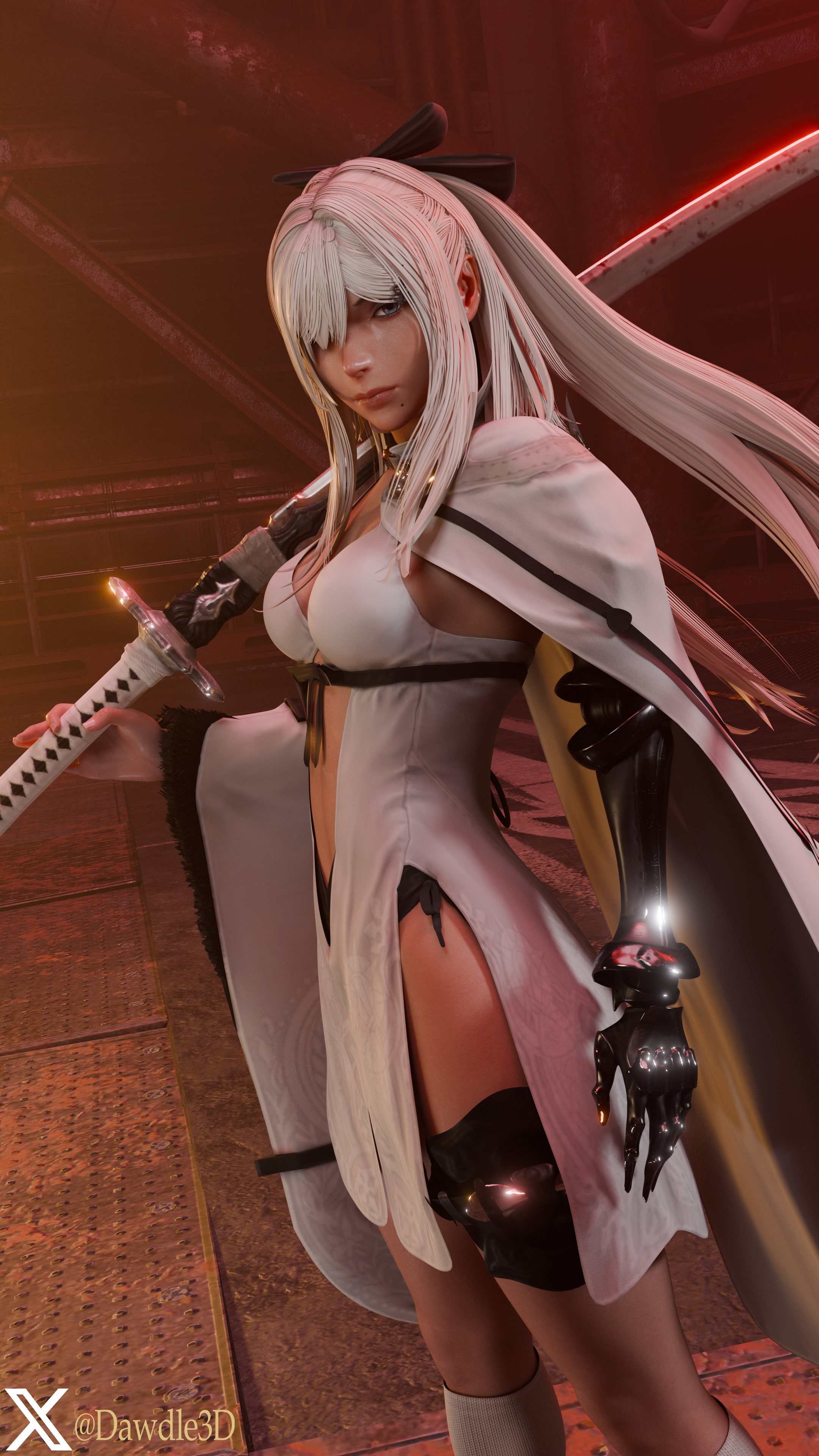 YoRHa 2B as Zero Nier Automata 2b Yorha2b Yorha 2b Drakengard 3 Zero Drakengard 3d Porn High Heels Nude 3