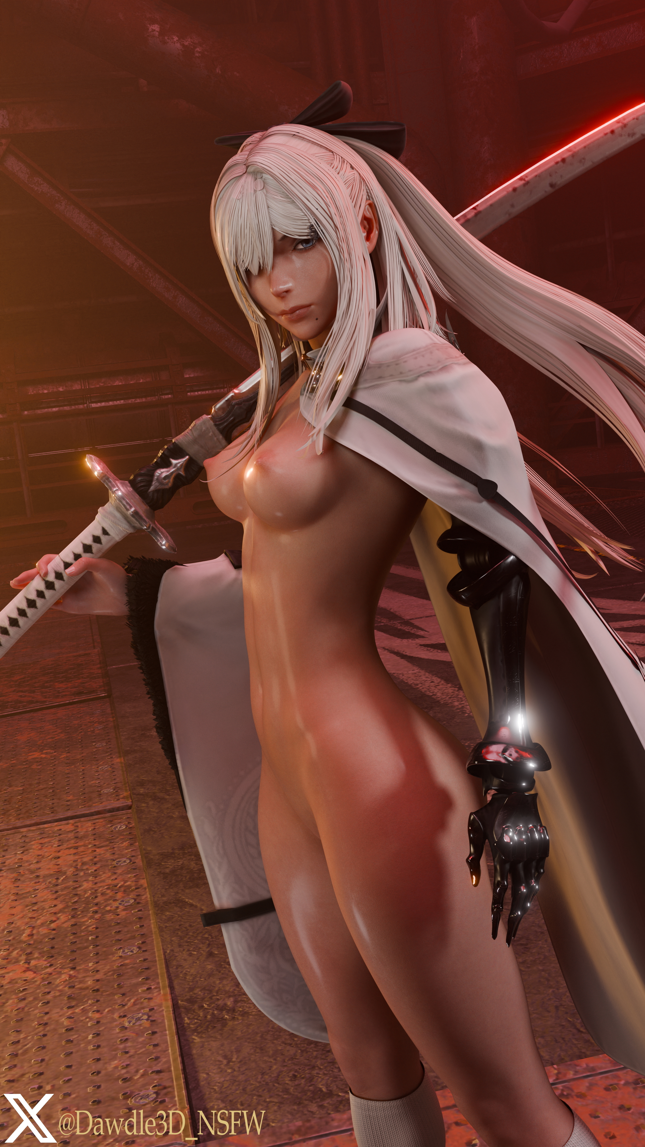 YoRHa 2B as Zero Nier Automata 2b Yorha2b Yorha 2b Drakengard 3 Zero Drakengard 3d Porn High Heels Nude 4