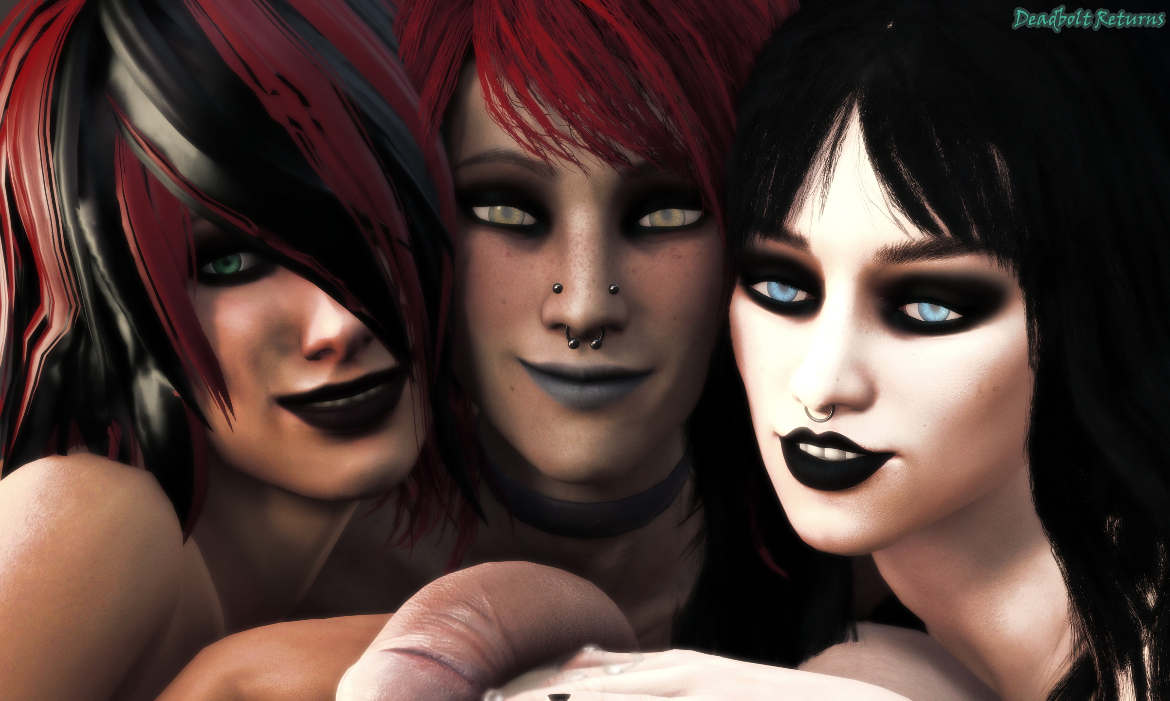 Gorgeous Goths Give it Some Licks [Sextape in Hell] Heather Morrison Chloe Glidewell Sextape In Hell Sfm Source Filmmaker 3d Porn 3dnsfw Nsfw Big Tittied Goth Girlfriend Goth Girl Blowjob Triple Blowjob Pov Male Pov 3