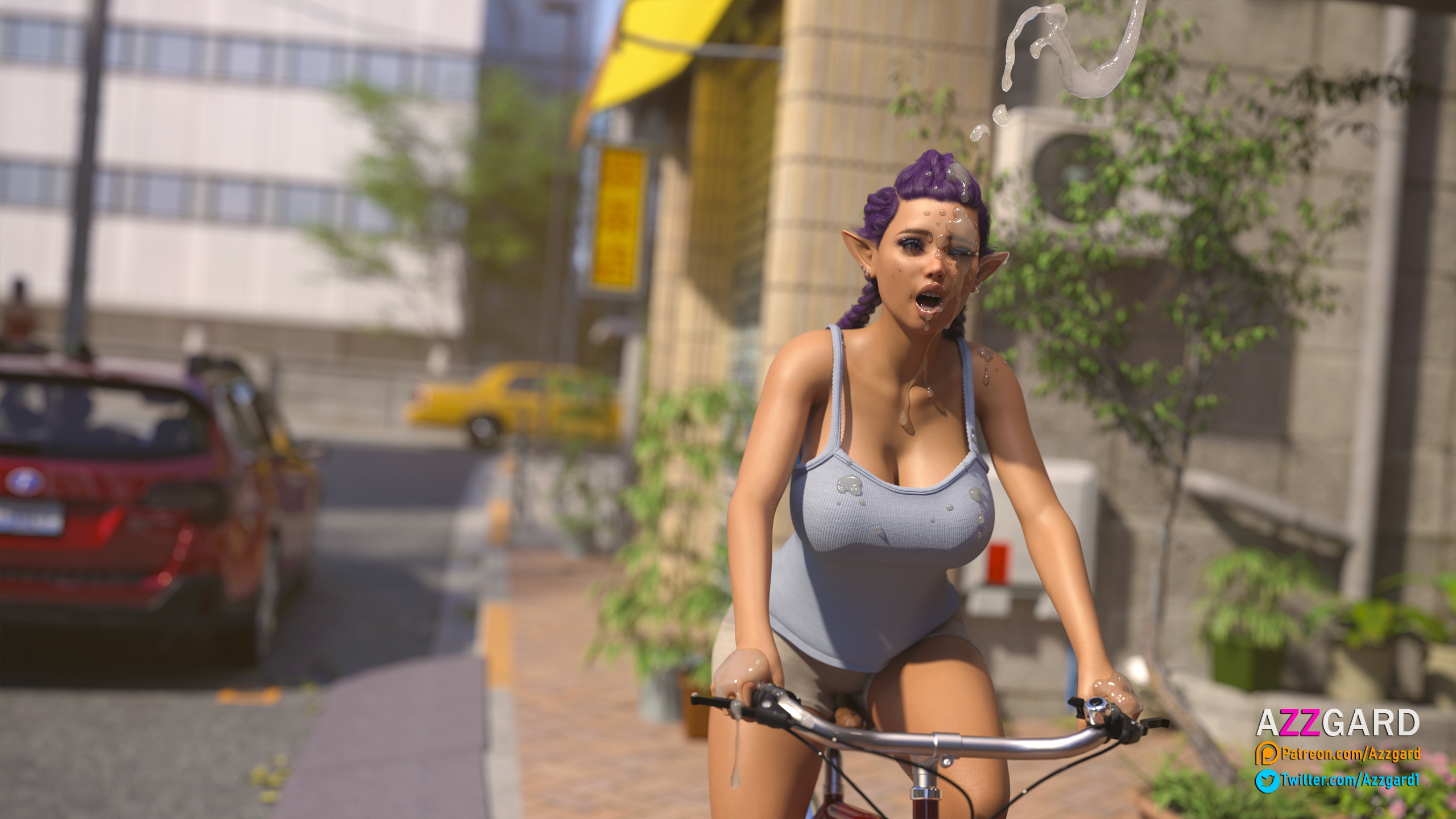 Talia - Balcony 03. Oops  3d Porn Big Tits Big boobs Big Ass Big Dick Dickgirl Futanari Futa Cum Cumshot Cum Covered 3