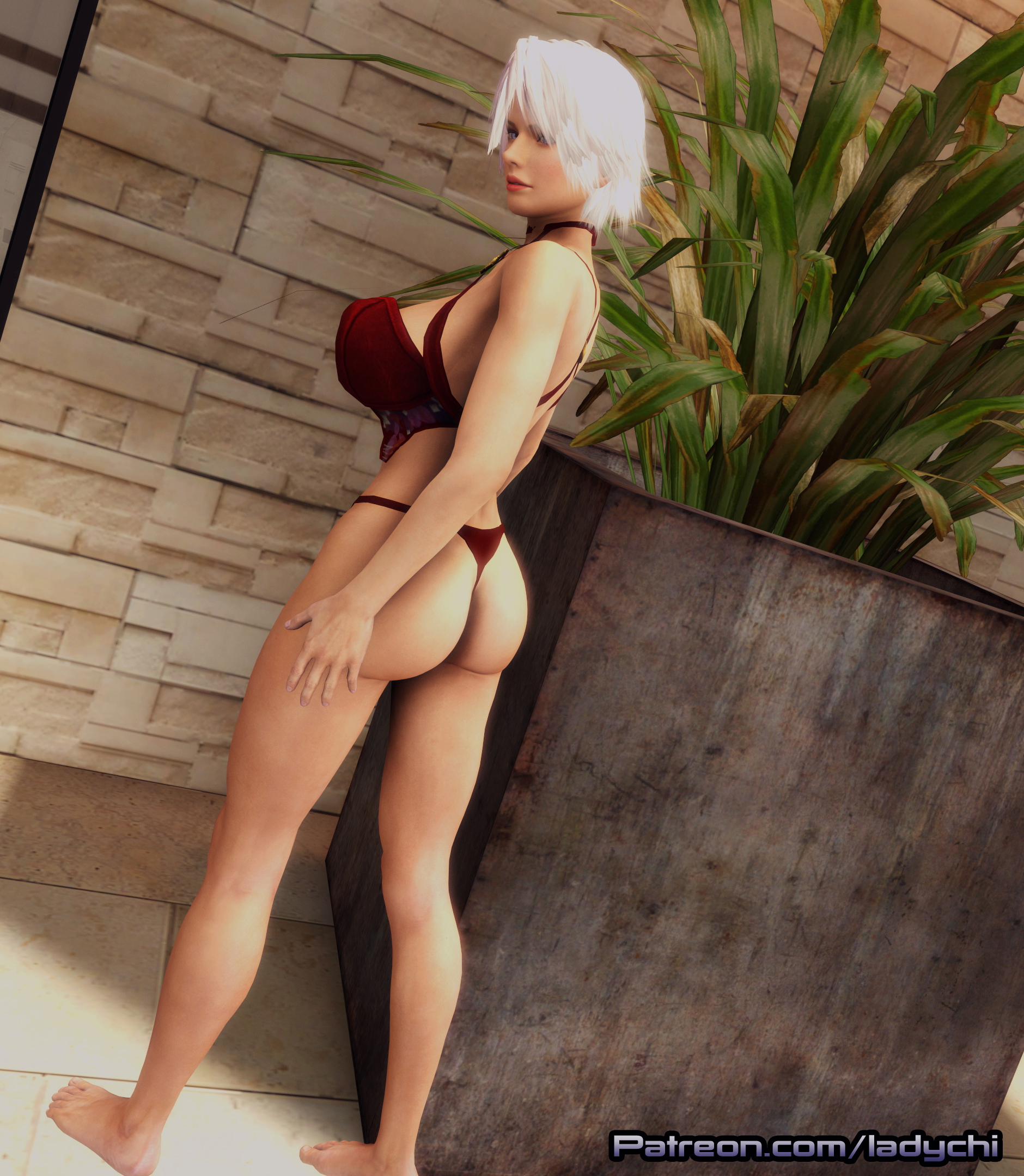 Christie From DOA celebrates National Bikini Day! Christie (dead Or Alive) Doa Sexy Video Games Ass Boobs Bikini Pool 2