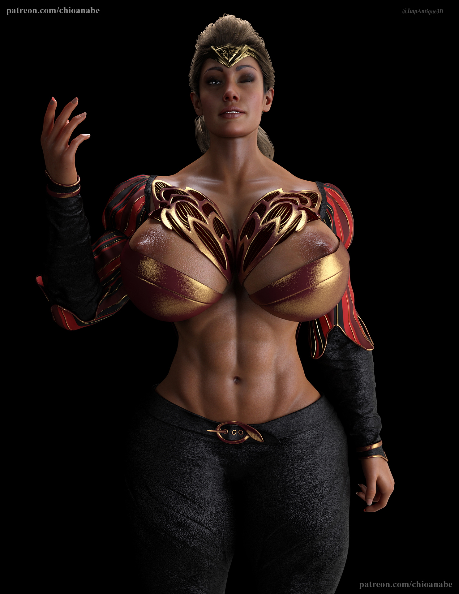Shaded (Wonder Woman)  Big Tits