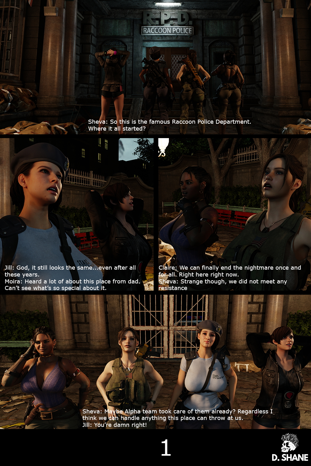 Return to Raccoon City - Chapter 1 - Jill Valentine Jill Valentine Resident Evil Mating Press Gangbang 2