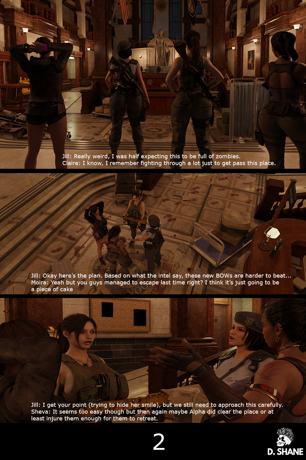 Return to Raccoon City - Chapter 1 - Jill Valentine Jill Valentine Resident Evil Mating Press Gangbang 3