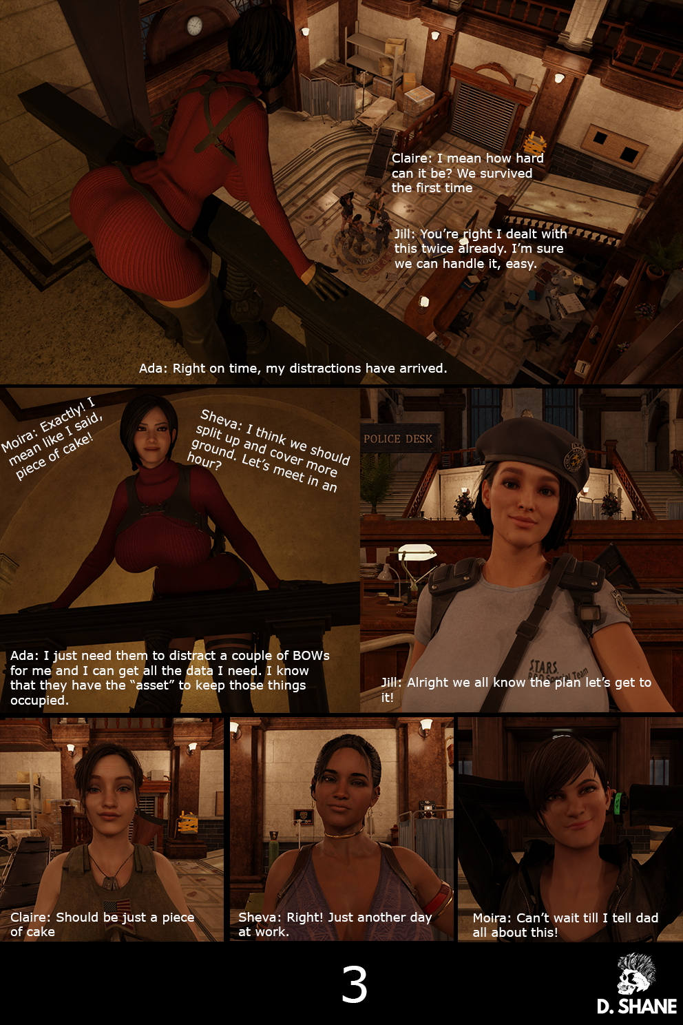 Return to Raccoon City - Chapter 1 - Jill Valentine Jill Valentine Resident Evil Mating Press Gangbang 4
