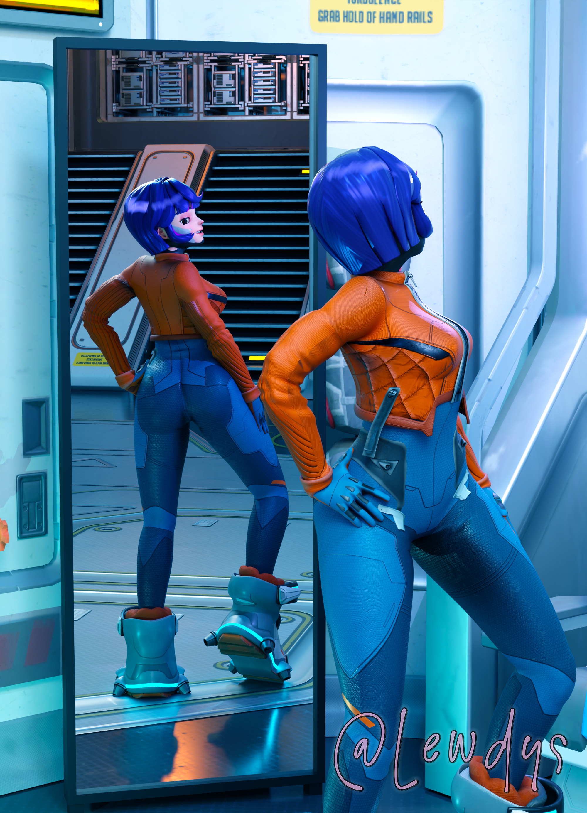 Juno getting ready. Overwatch Juno Rule 34 Posing Nude