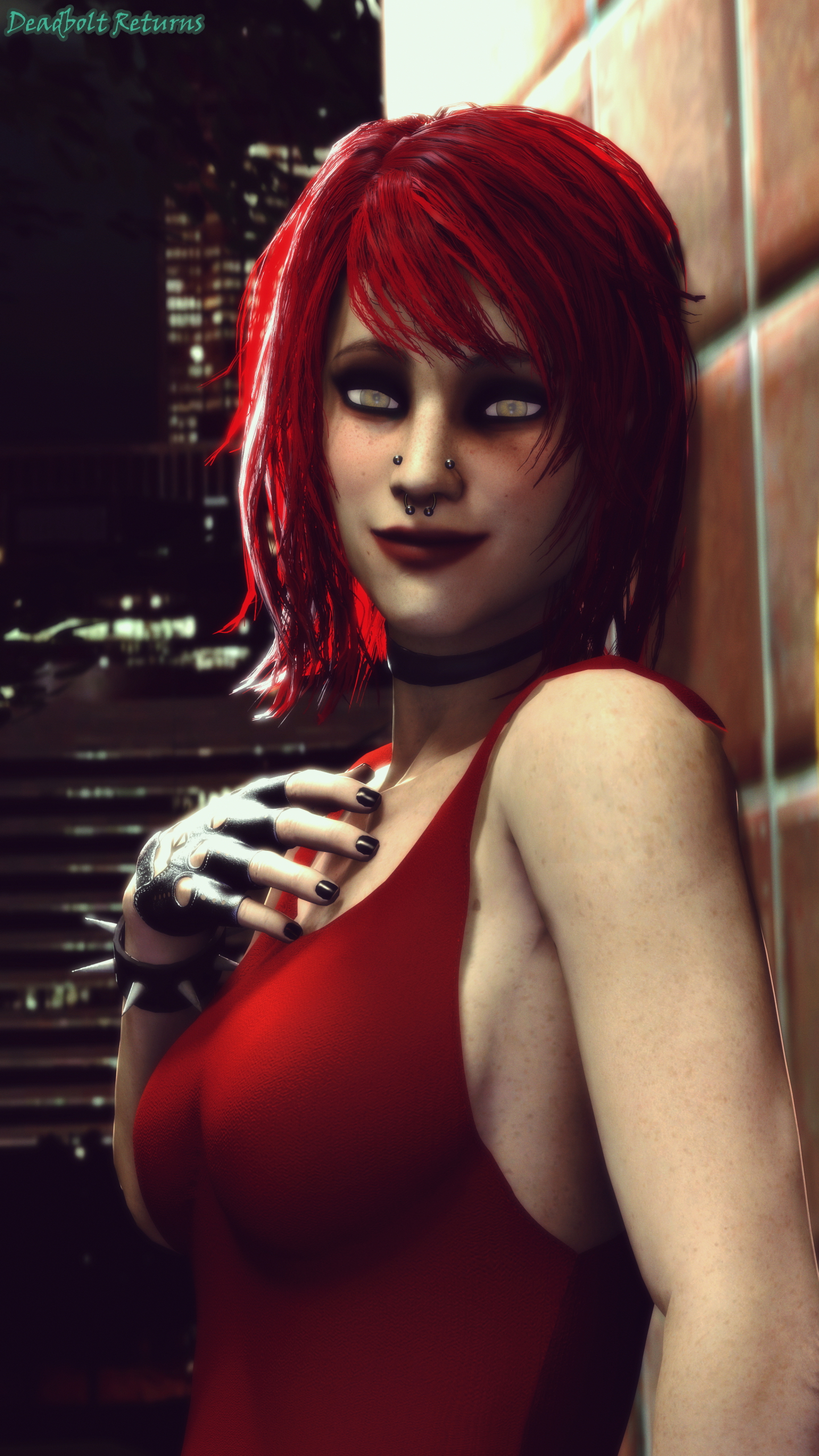 Heather Morrison Red Dress Photoshoot Heather Morrison Sextape In Hell Sfm Source Filmmaker Red Hair Colored Hair Original Character Original Series Big Tittied Goth Girlfriend Big Tits Big Ass Goth Girl 3