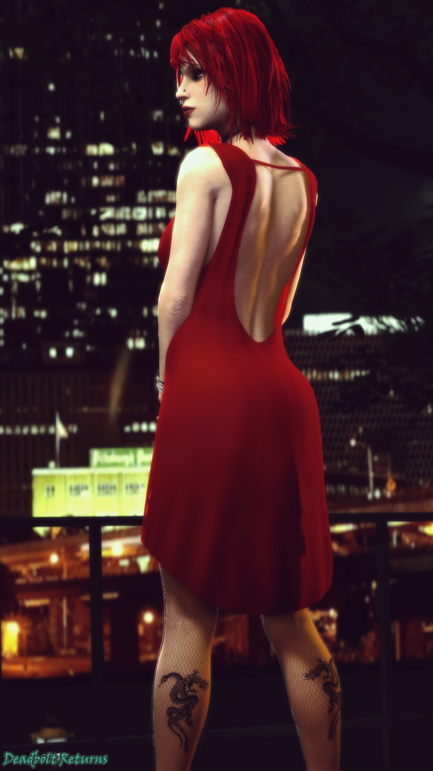 Heather Morrison Red Dress Photoshoot Heather Morrison Sextape In Hell Sfm Source Filmmaker Red Hair Colored Hair Original Character Original Series Big Tittied Goth Girlfriend Big Tits Big Ass Goth Girl 4