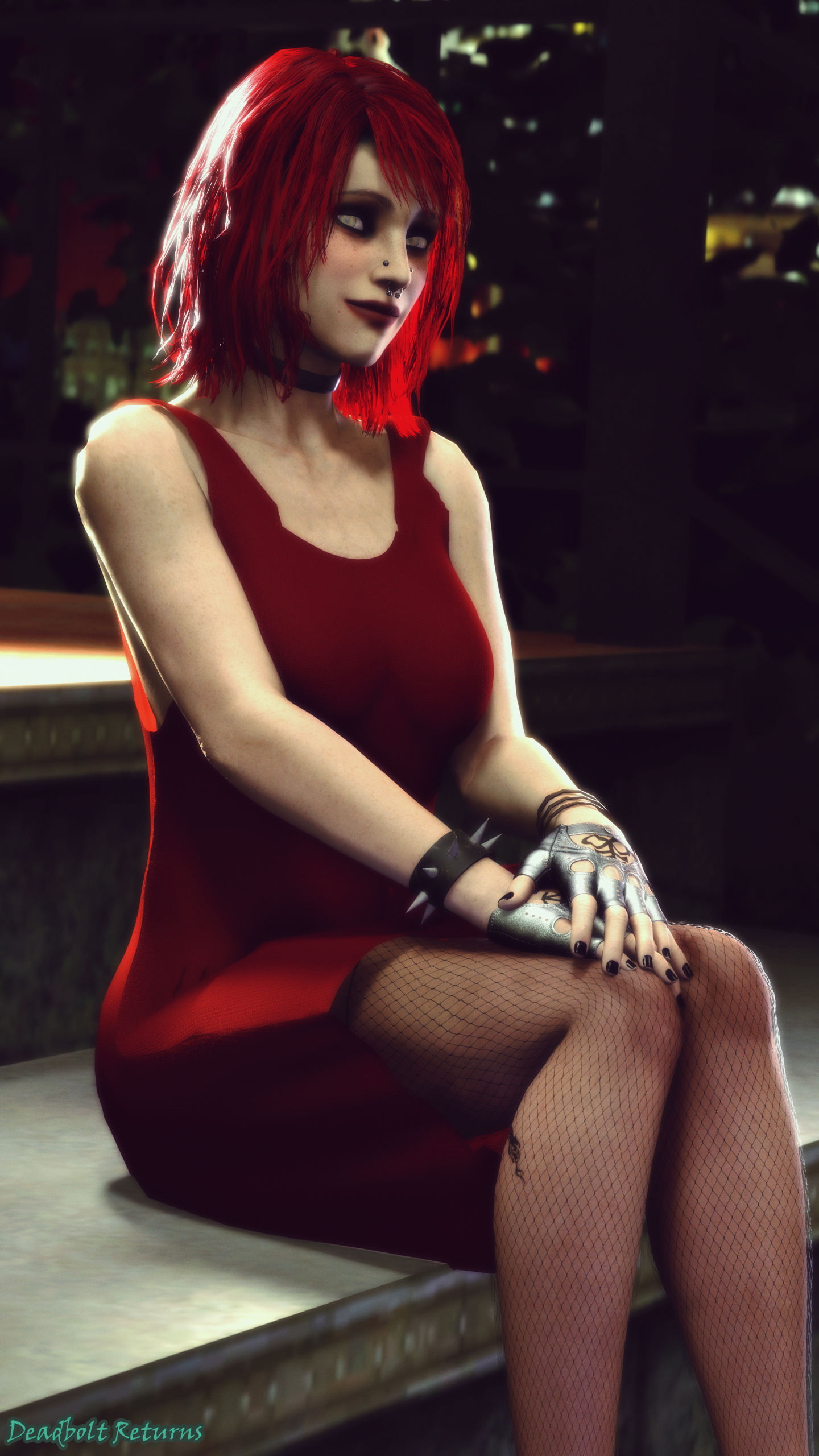 Heather Morrison Red Dress Photoshoot Heather Morrison Sextape In Hell Sfm Source Filmmaker Red Hair Colored Hair Original Character Original Series Big Tittied Goth Girlfriend Big Tits Big Ass Goth Girl 8