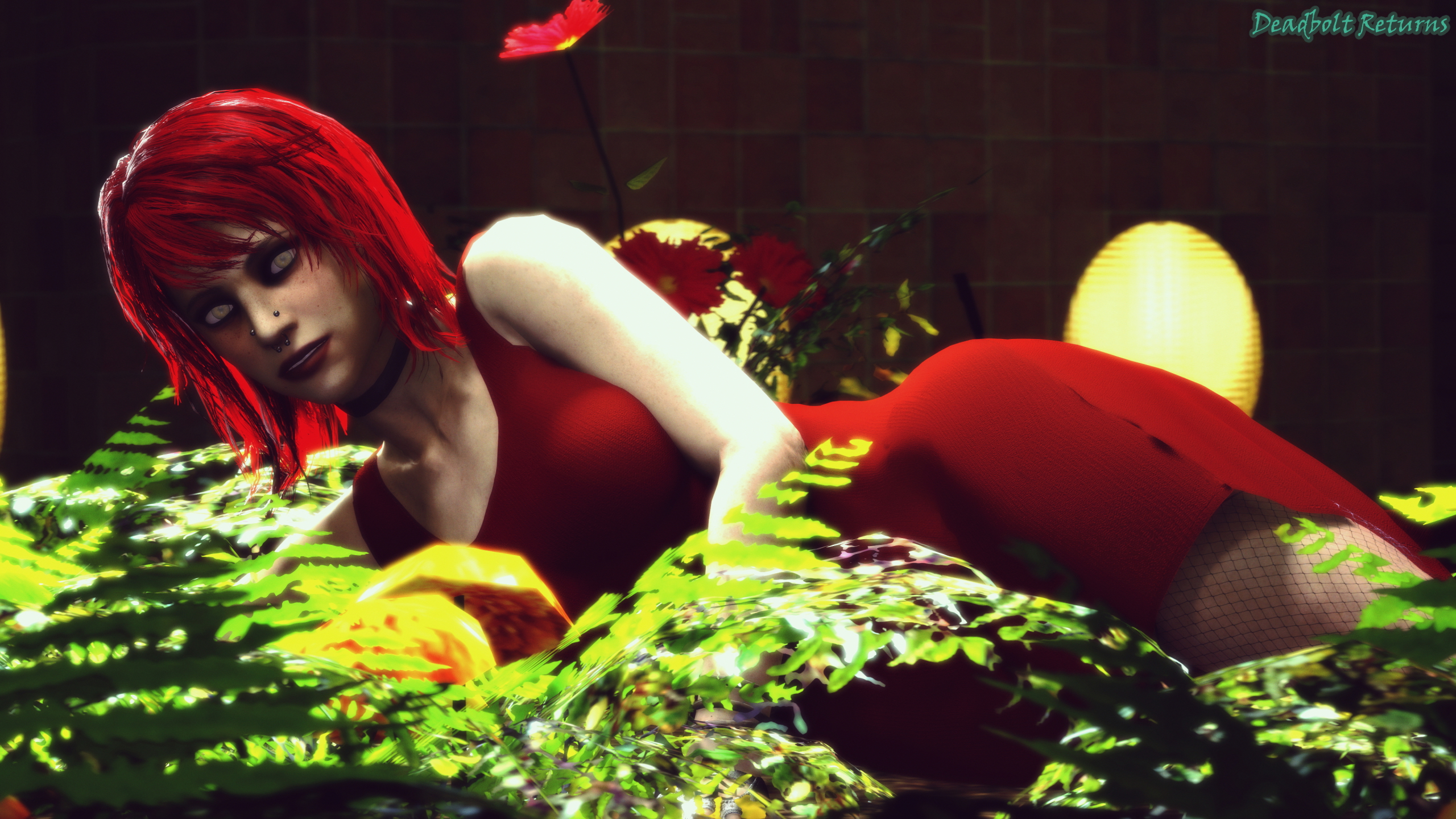 Heather Morrison Red Dress Photoshoot Heather Morrison Sextape In Hell Sfm Source Filmmaker Red Hair Colored Hair Original Character Original Series Big Tittied Goth Girlfriend Big Tits Big Ass Goth Girl 10