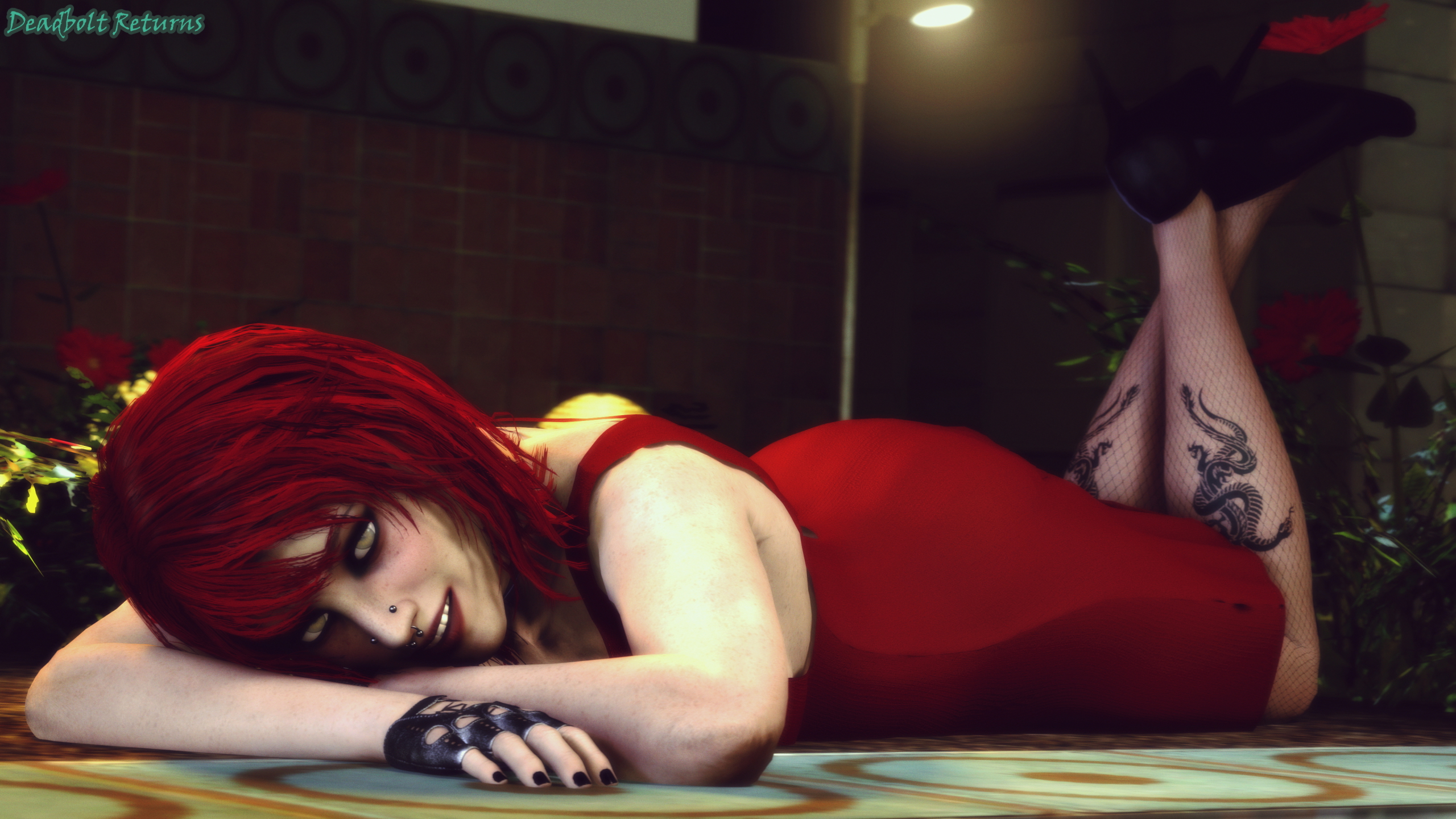 Heather Morrison Red Dress Photoshoot Heather Morrison Sextape In Hell Sfm Source Filmmaker Red Hair Colored Hair Original Character Original Series Big Tittied Goth Girlfriend Big Tits Big Ass Goth Girl 12