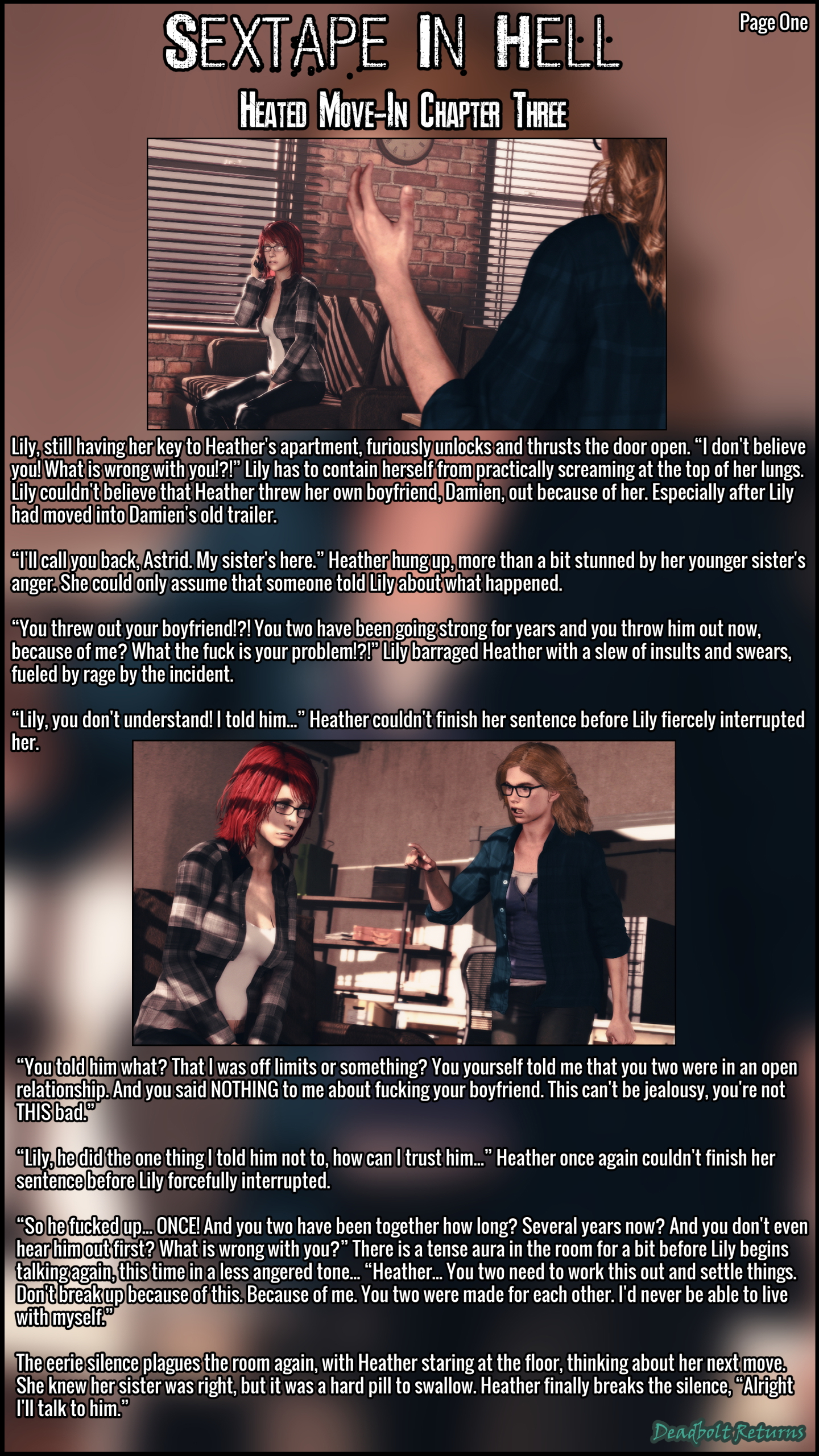 Heated Move-In Chapter 3 [Sextape in Hell] Heather Morrison Damien Hale Sextape In Hell Lesbian Lesbians Lesbian Sex Incest Incest Story Original Character Original Series Sfm Source Filmmaker 3d Porn 3dnsfw