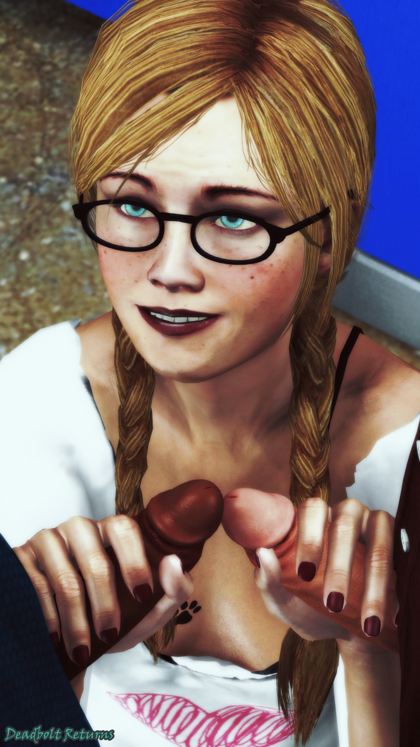 Fractured Purity - More Specimens  Nsfw 3d Porn Sfm Source Filmmaker Mmf Threesome Blowjob Double Blowjob Glory hole Original Character Original Series Restroom 8
