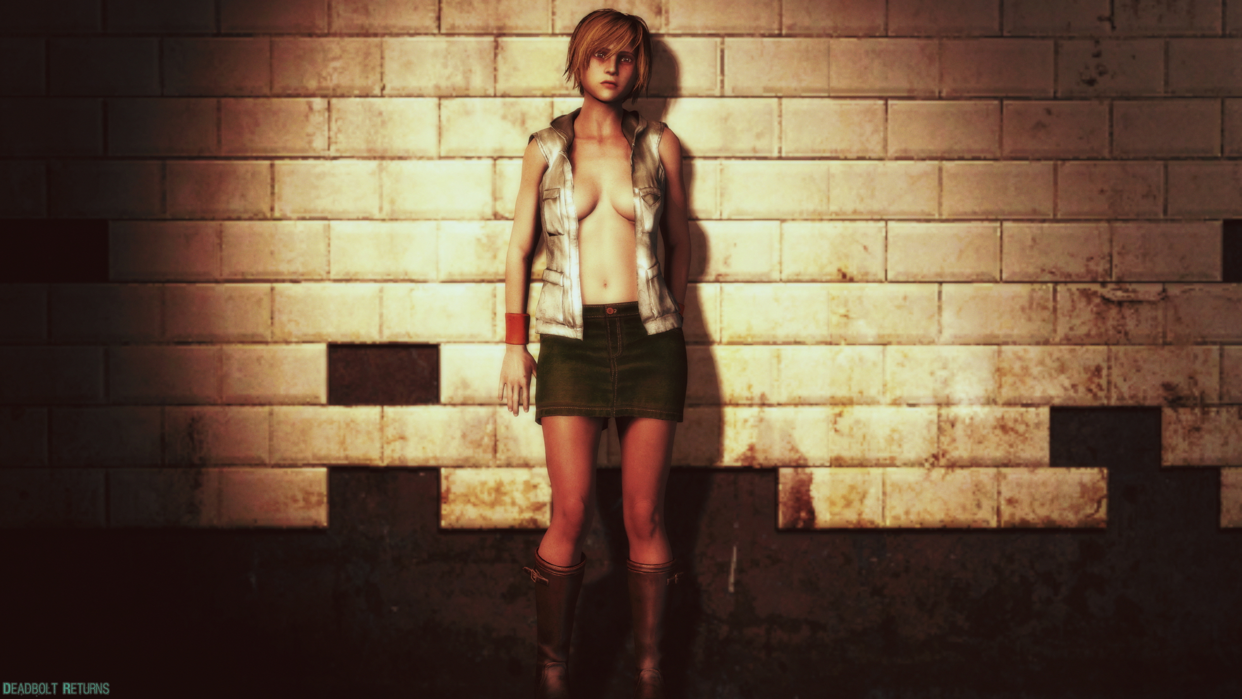 Heather Mason Lewd Concepts Heather Mason Cheryl Mason Silent Hill Silent Hill 3 Pinup Solo Sfm Source Filmmaker 3dnsfw Topless Nude 2