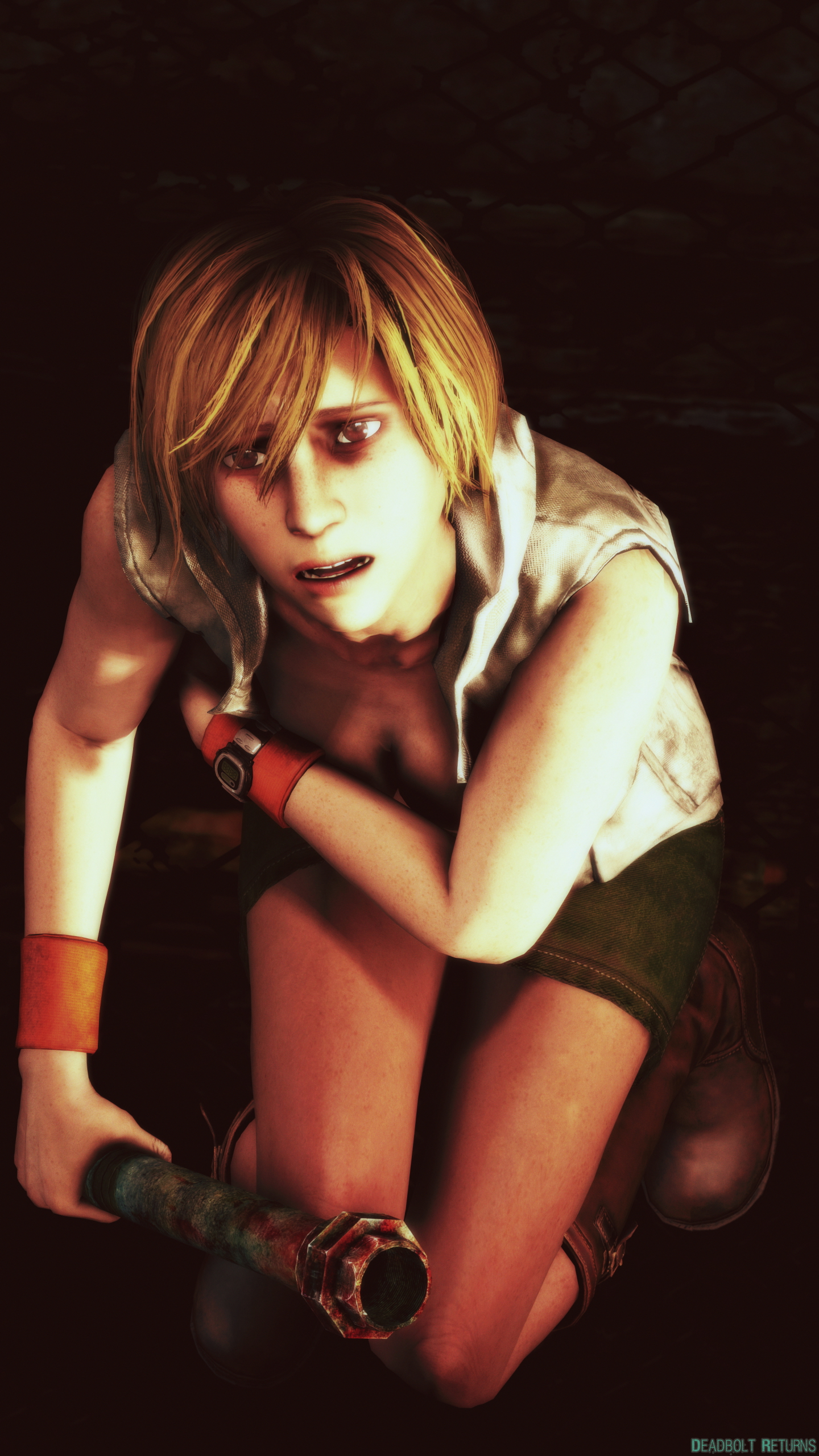 Heather Mason Lewd Concepts Heather Mason Cheryl Mason Silent Hill Silent Hill 3 Pinup Solo Sfm Source Filmmaker 3dnsfw Topless Nude 4