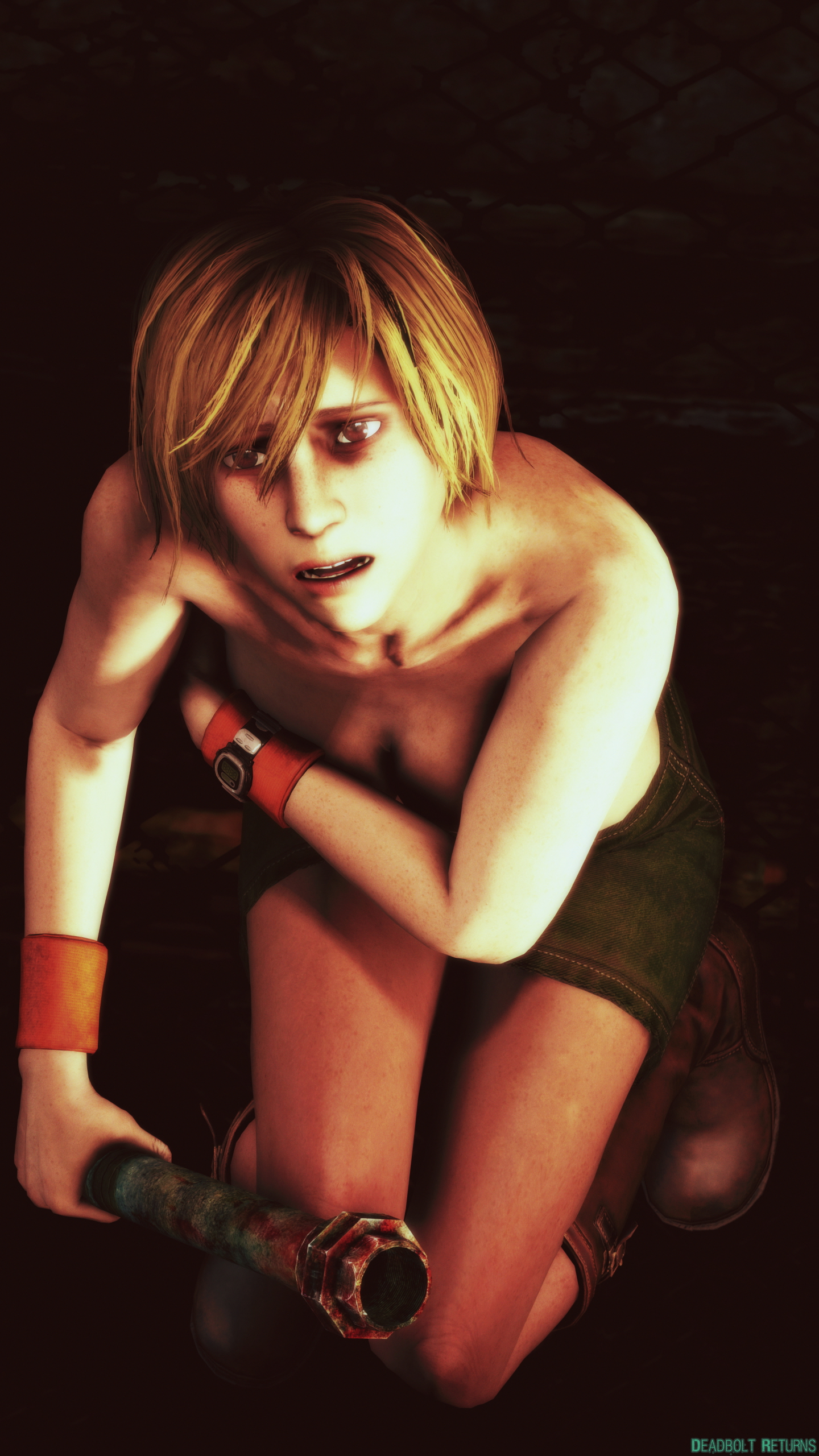 Heather Mason Lewd Concepts Heather Mason Cheryl Mason Silent Hill Silent Hill 3 Pinup Solo Sfm Source Filmmaker 3dnsfw Topless Nude 5
