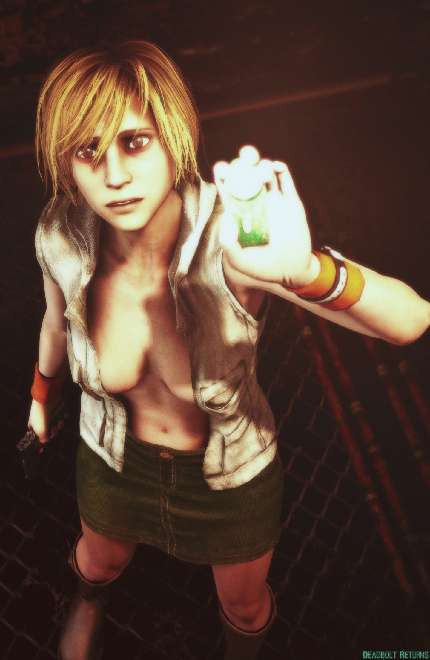 Heather Mason Lewd Concepts Heather Mason Cheryl Mason Silent Hill Silent Hill 3 Pinup Solo Sfm Source Filmmaker 3dnsfw Topless Nude 8