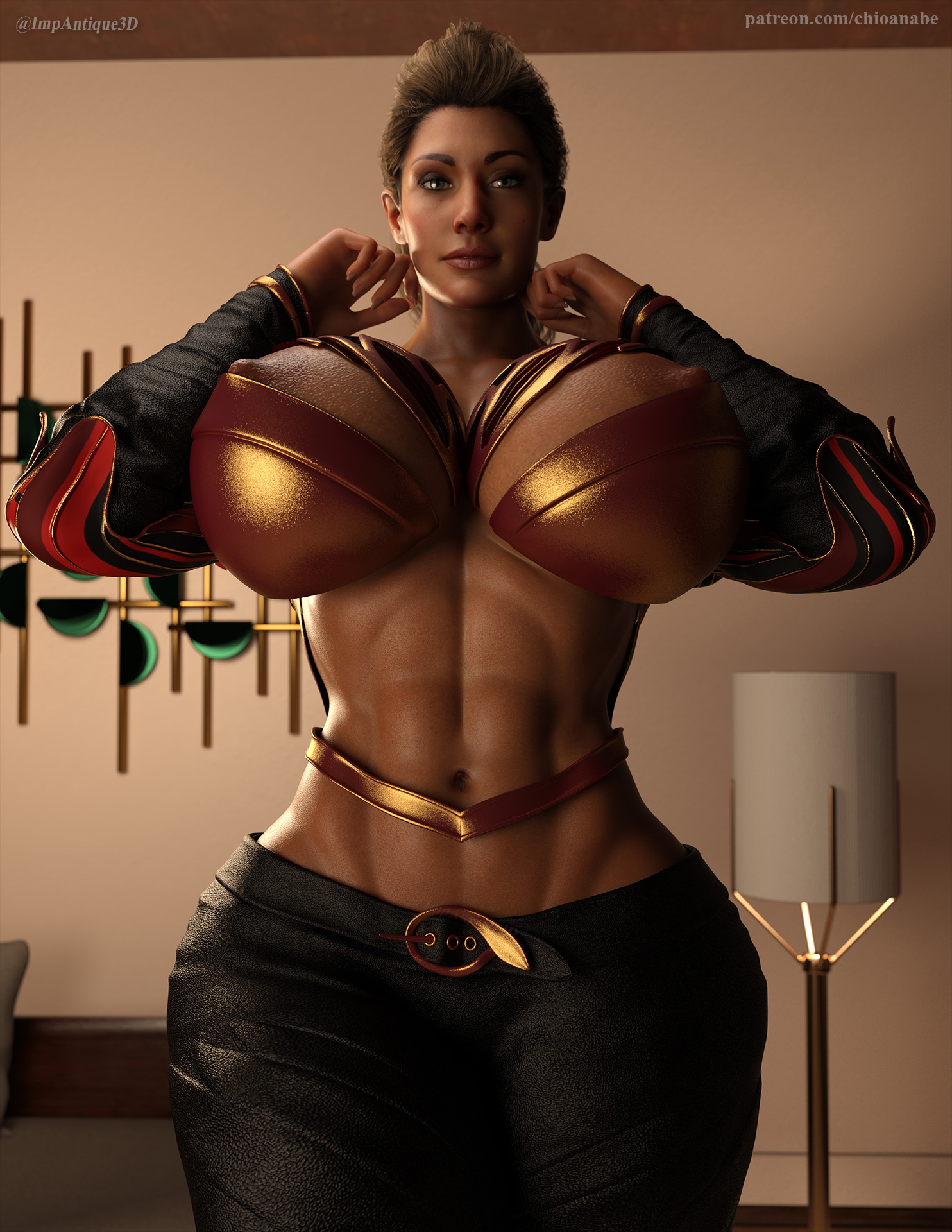 Ripped ABS (Wonder Woman)  Big Tits Abs