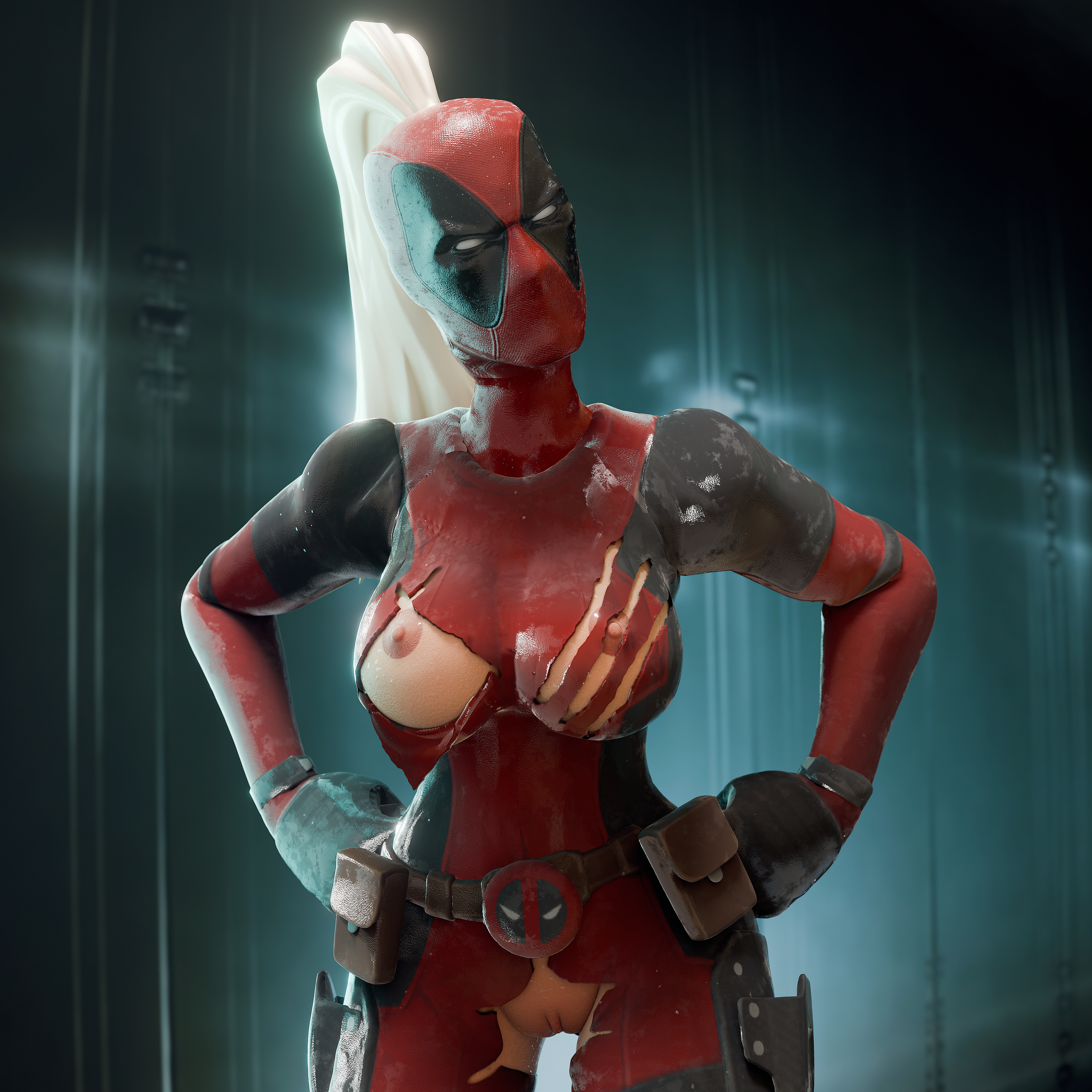 Ladypool Deadpool Posing