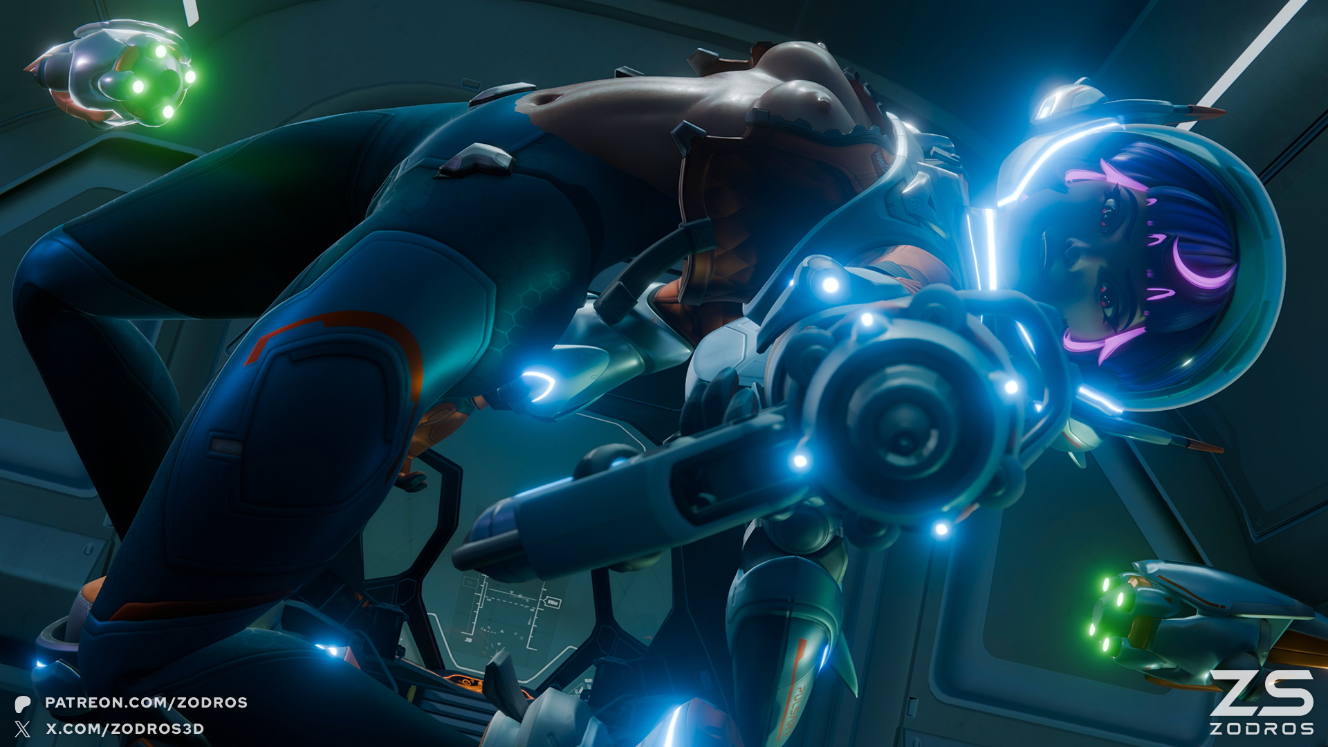 OVERWATCH - JUNO PINUP Overwatch Juno Solo Pinup Topless 3d Porn Small Tits