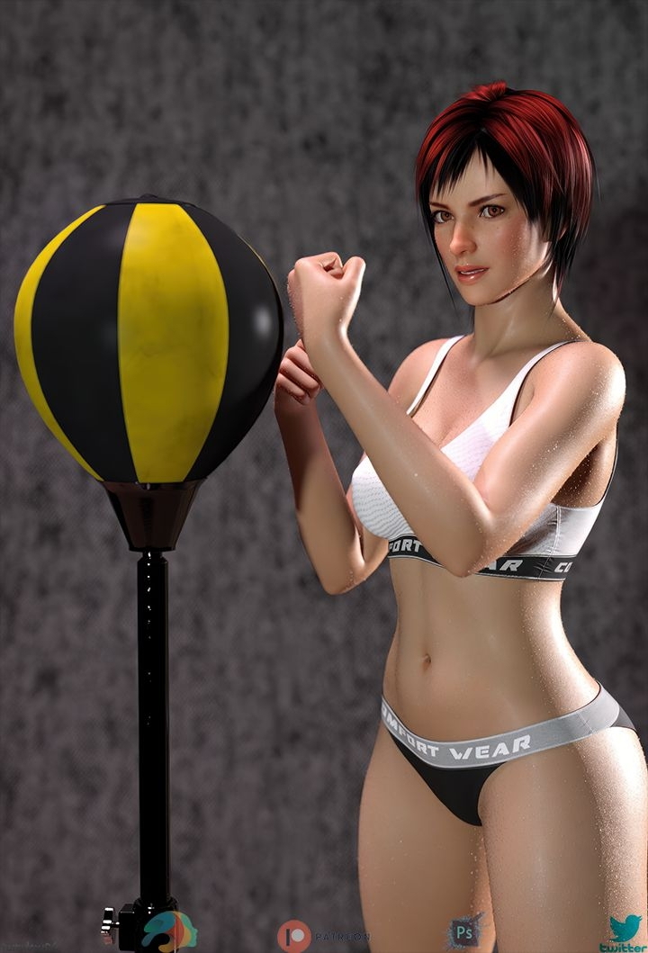 Mila - Traini Mila (dead Or Alive) Solo Sexy Red Hair 2
