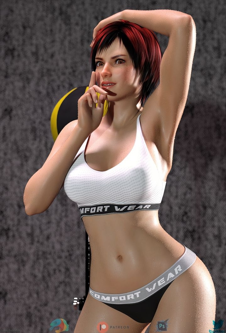 Mila - Traini Mila (dead Or Alive) Solo Sexy Red Hair 3