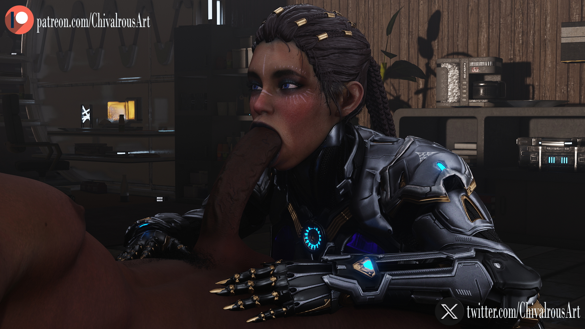 [Chivalrous_Art] Sharen Blowjob HD