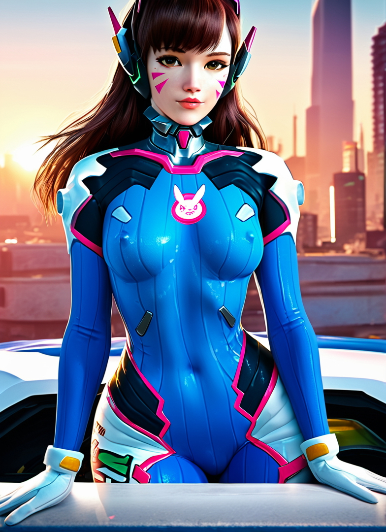 dva Overwatch Dva (overwatch) D.va Bodysuit Ass Female