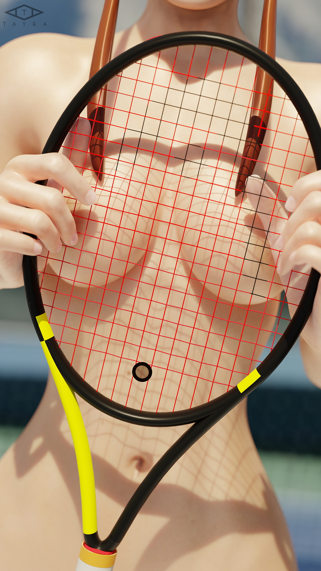 Brigitte Lindholm - Tennis Brigitte Overwatch 3dnsfw Blendernsfw 1girl 2