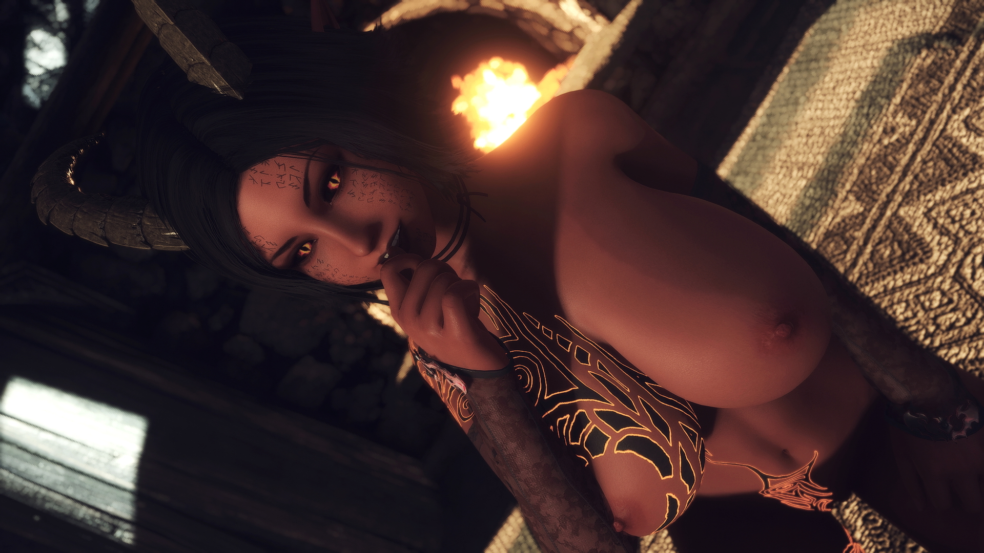 Mezana - Pact Devil  Original Character Devil Sexy Big Tits Tattoo Big Ass 2