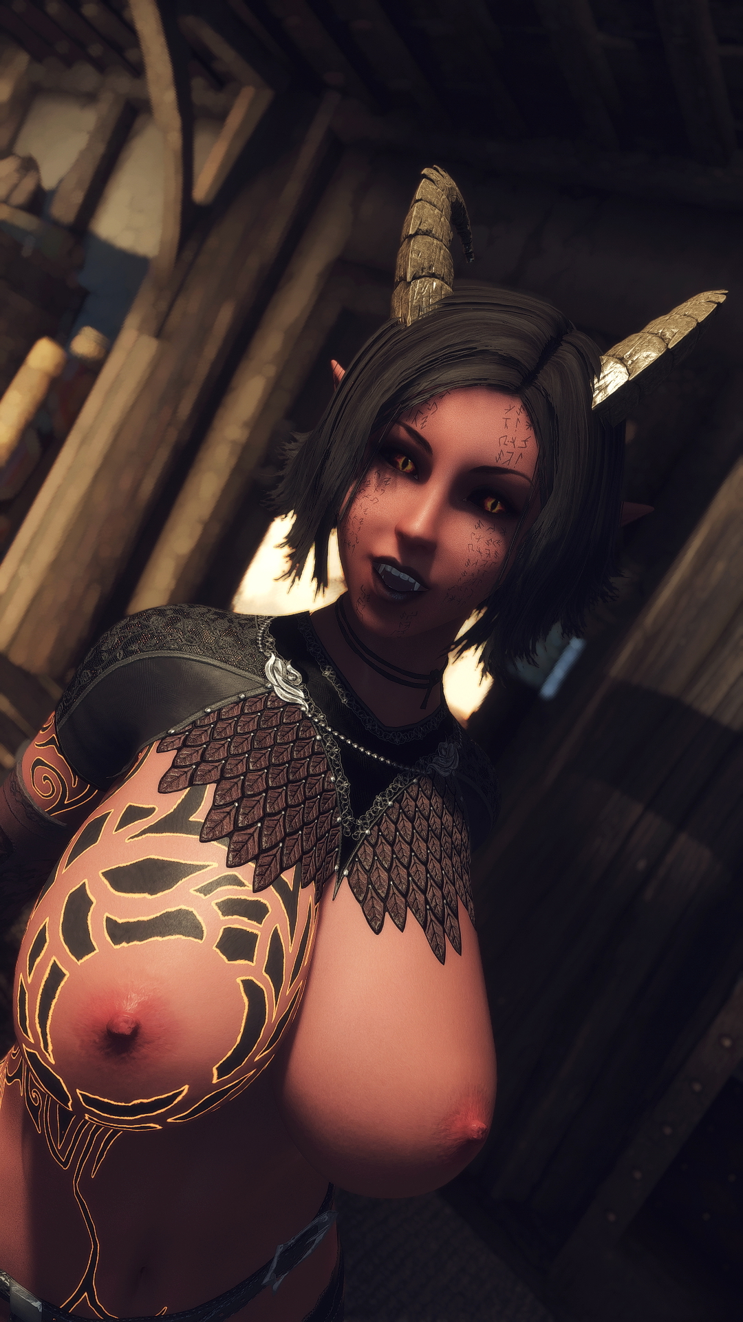 Mezana - Pact Devil  Original Character Devil Sexy Big Tits Tattoo Big Ass 8