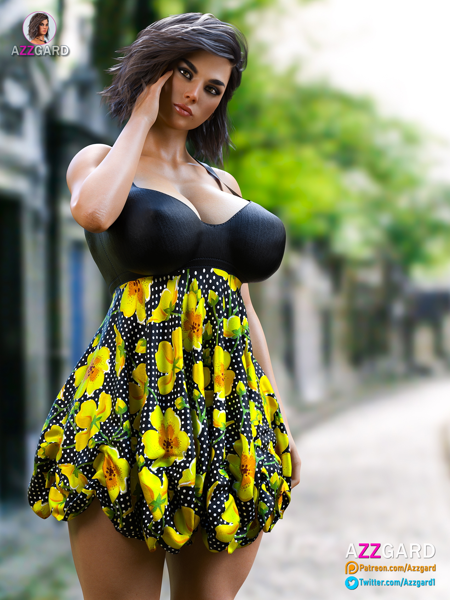 Elena - Sundress  3d Porn 3d Girl Big Tits Big boobs Big Ass Big Dick Big Cock Big Breasts Futanari Futa Cum Cumshot 3