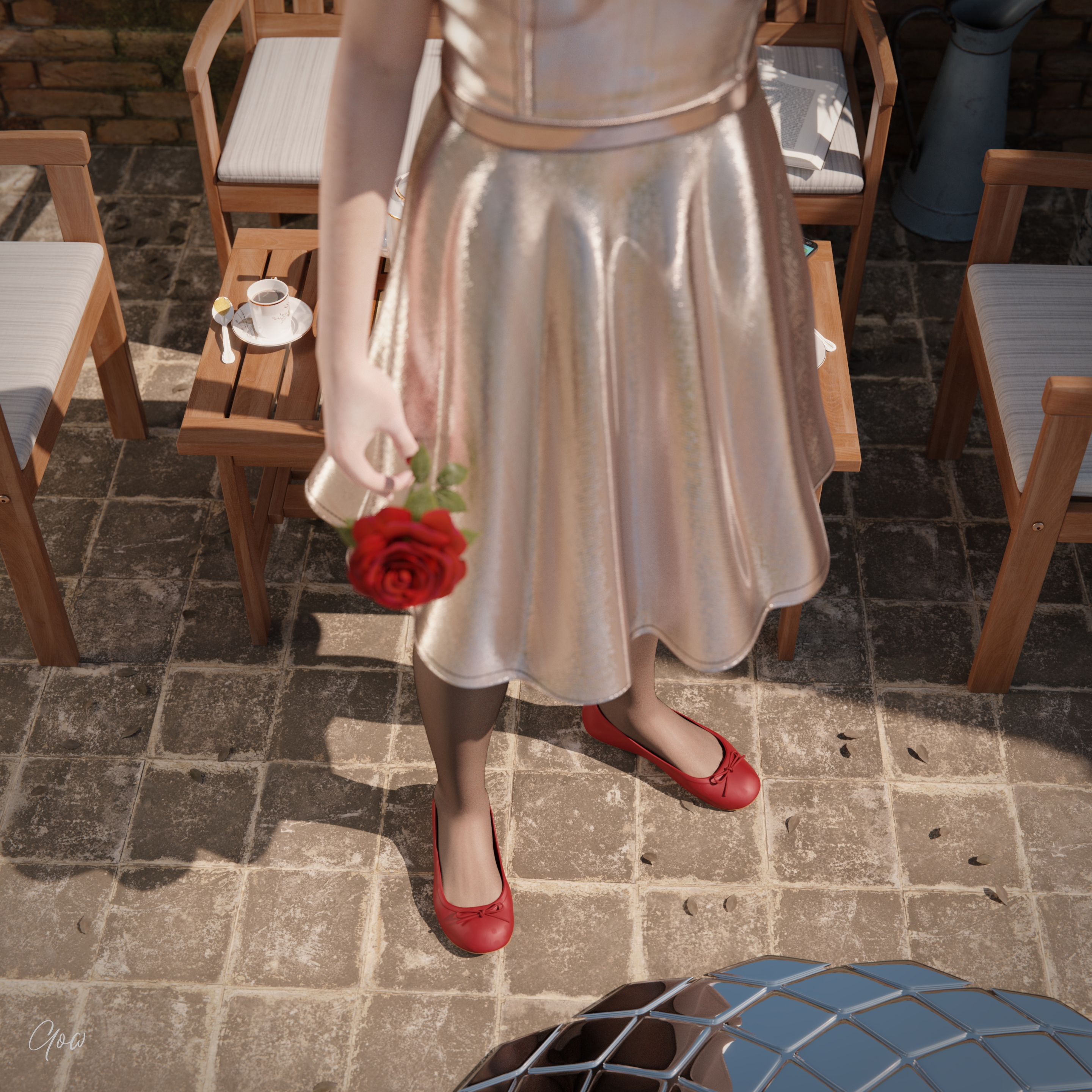 Toys from the future: A magic mirror that shows the future.   Outdoor Upskirt Cosplay Party Dress Clothed Pantyhose No Panties Mirror Garden Sexy Brunette Milf Wet Pussy Cum Drip Nylon Fantasy Toy Magic Sexy Legs Spread Legs Nsfw 6