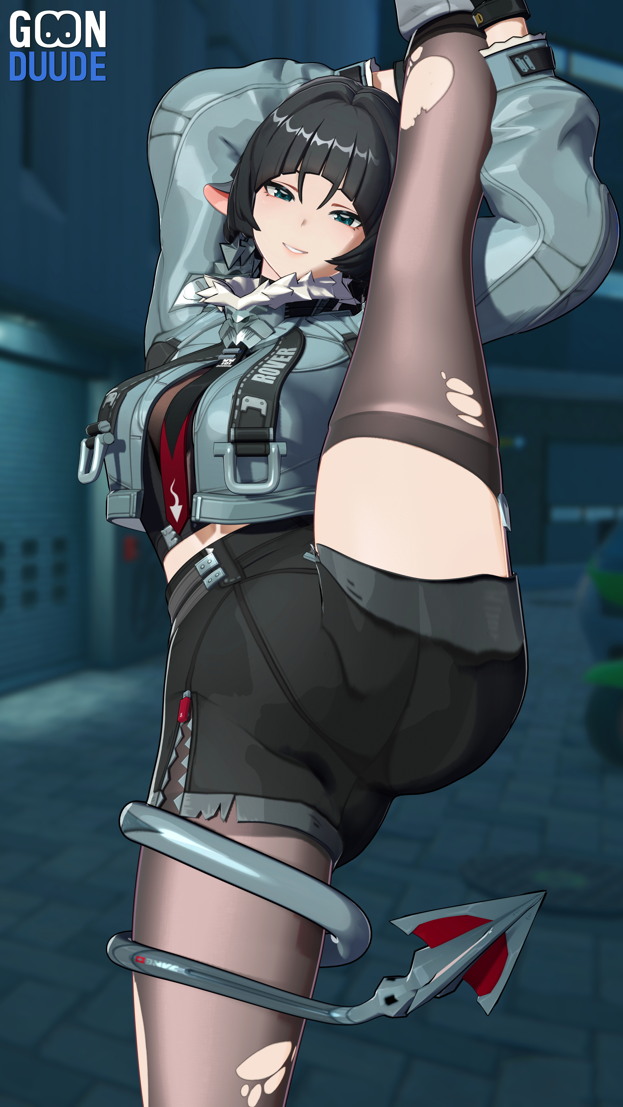 Jane Doe Splits  Leg Split Solo Big Breasts