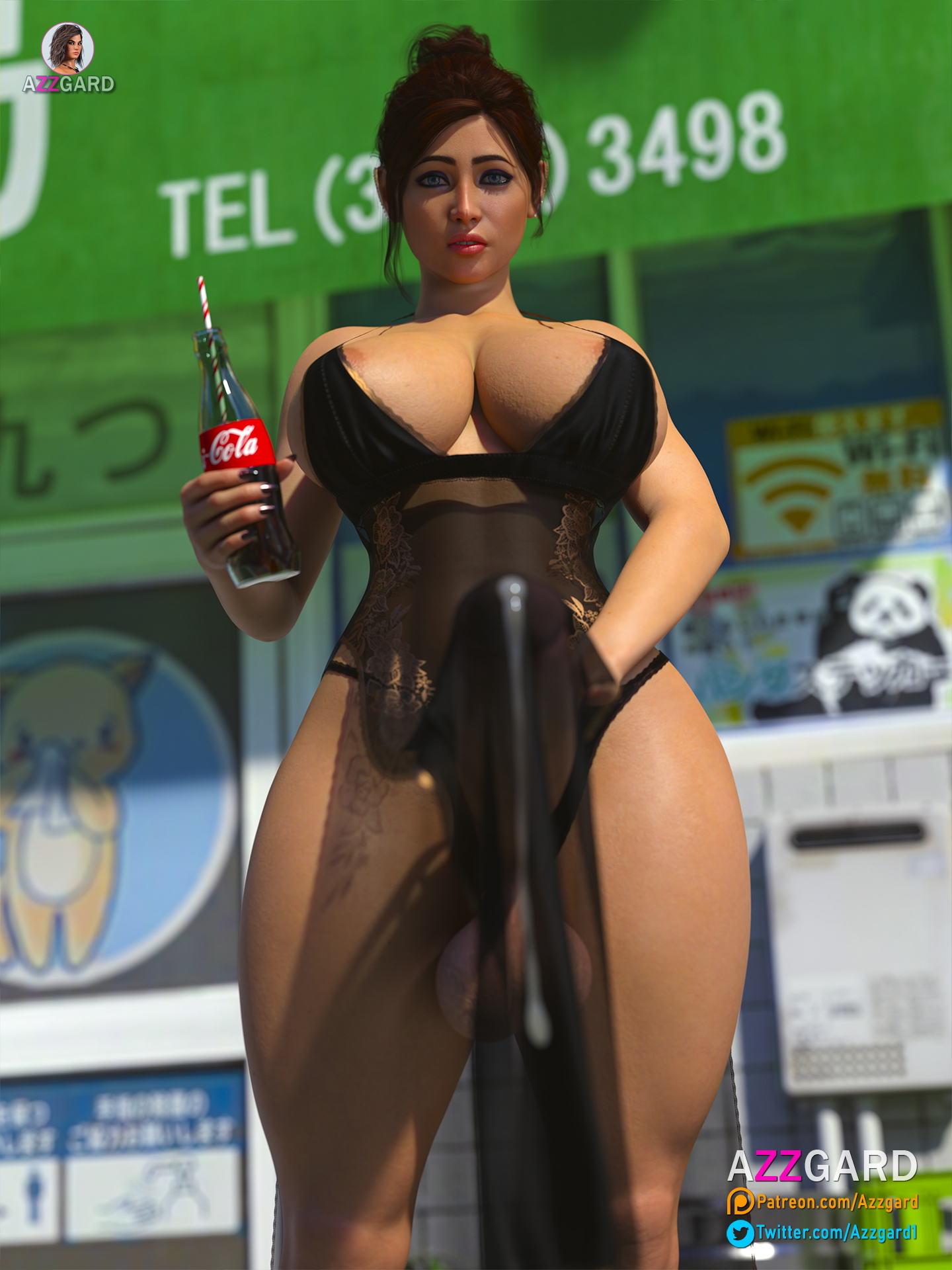 Kirra - Futanari in the city  3d Porn 3d Girl Big Tits Big boobs Big Ass Big Dick Big Cock Big Breasts Futanari Futa Cum Nude 3