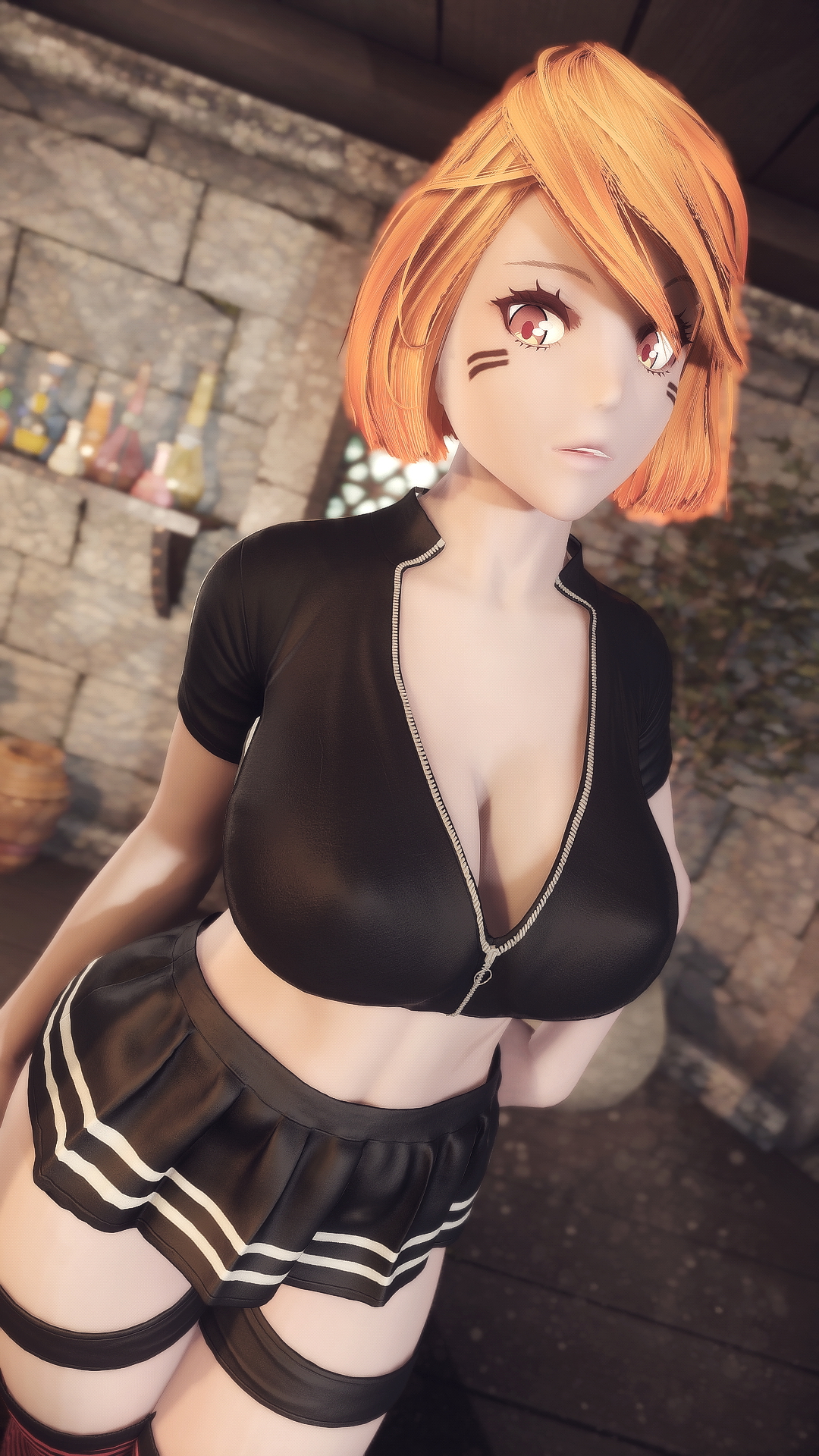 WIP Anime Character Skyrim Anime Sexy Big Tits Big Ass Smile Sex 2