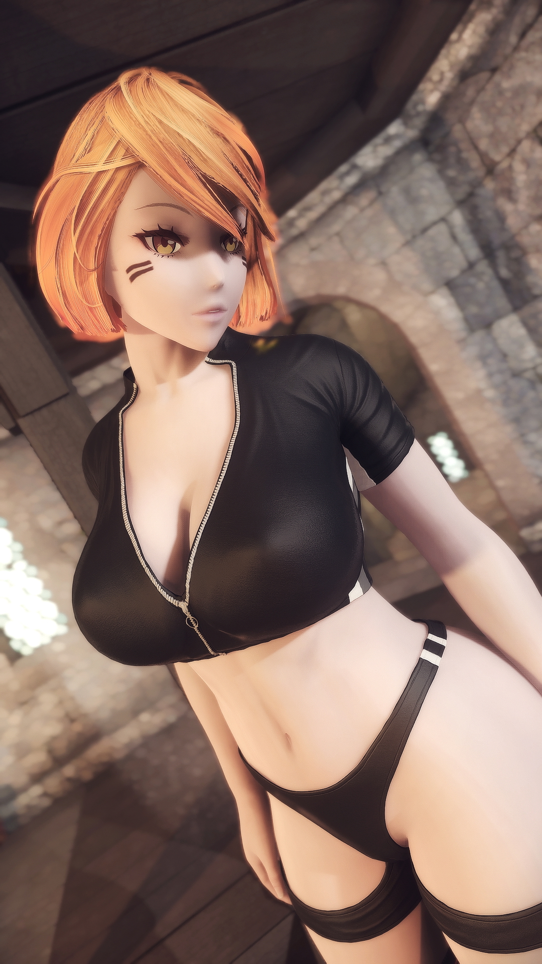 WIP Anime Character Skyrim Anime Sexy Big Tits Big Ass Smile Sex 3