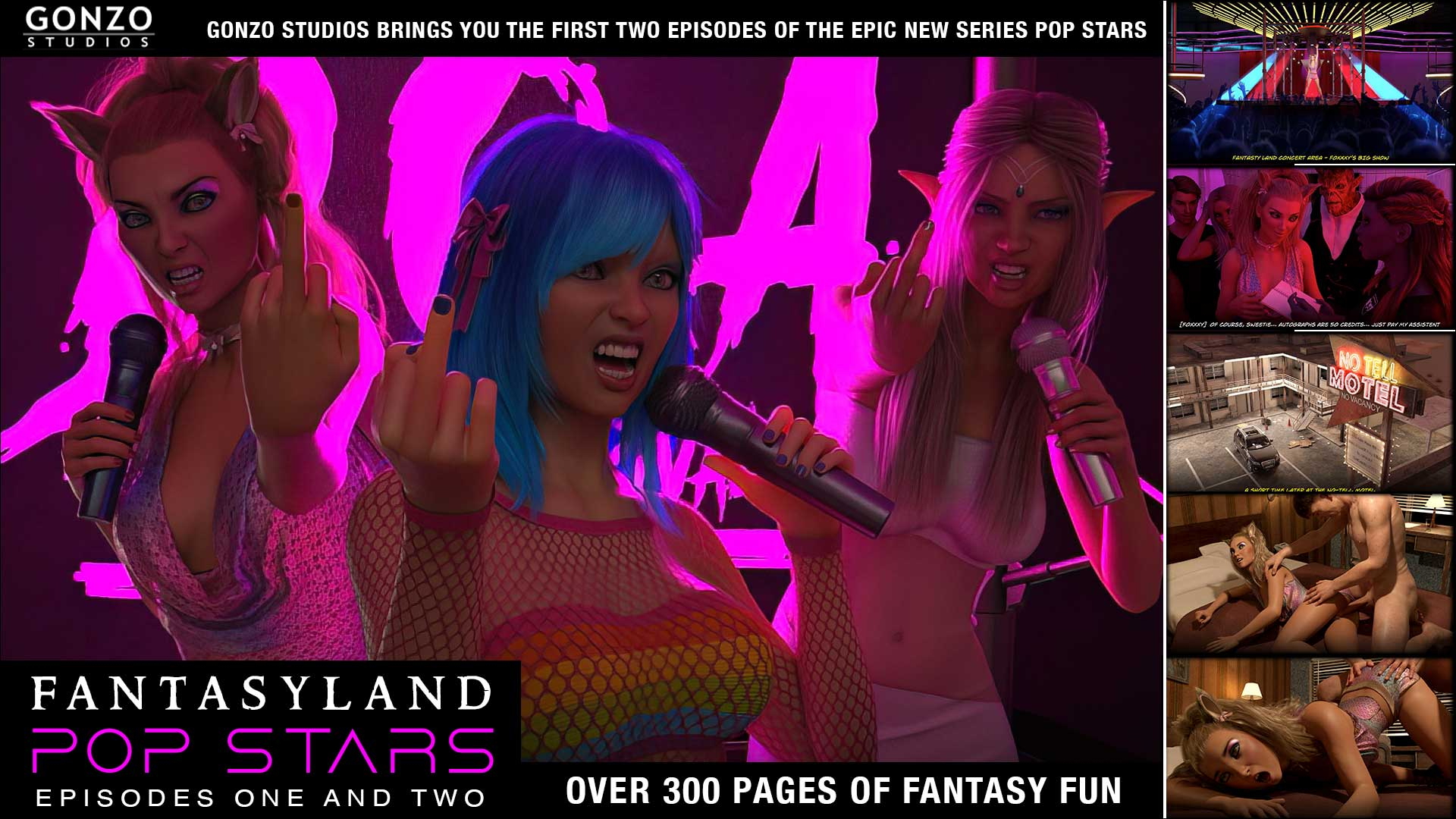 Fantayland Pop Stars Ep1 and Ep2  Patreon Comic Story