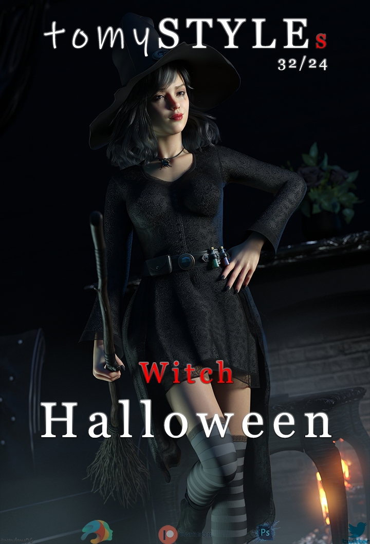 Witch - Halloween  Halloween Sexy Pinup