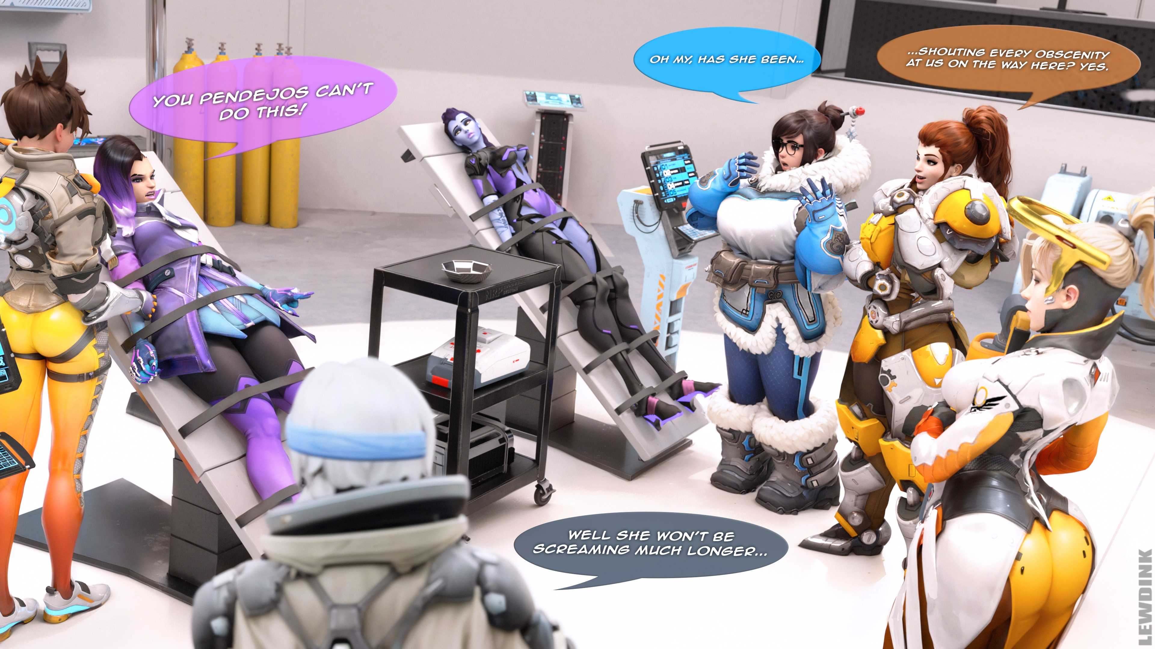 The Birth of Overwhores Overwatch Mercy Pharah Dva (overwatch) Ana (overwatch) Tracer Sombra Sombra (overwatch) Brigitte Widowmaker Mei (Overwatch) Kiriko Laboratory Indoor Catfight Fight Leggings Tied Bound Pinup Bodysuit Mindcontrol Corruption Dirty Talk Brunette Red Hair Red head Ponytail Fit Fitness Sexy 3d Porn Fanart Yuri Lesbian Lesbians Lesbian Sex Orgy Group Sex Group Nude 4