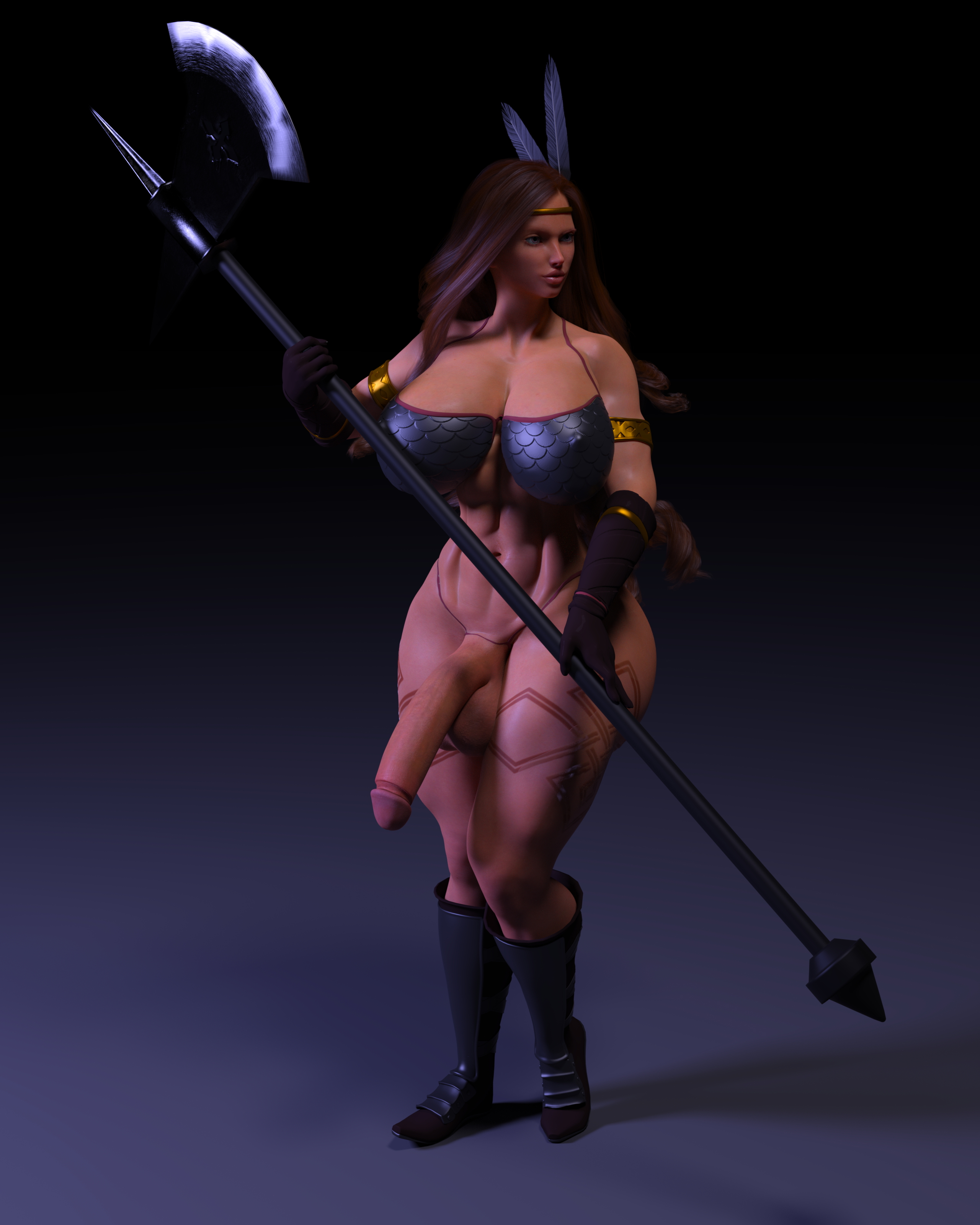 1st Halloween  Purple Hair Pink Hair Red Hair Nun Demon Barbarian Witch Gun Magic Halloween Whip Horns Abs Muscles Tall Futa Female 7
