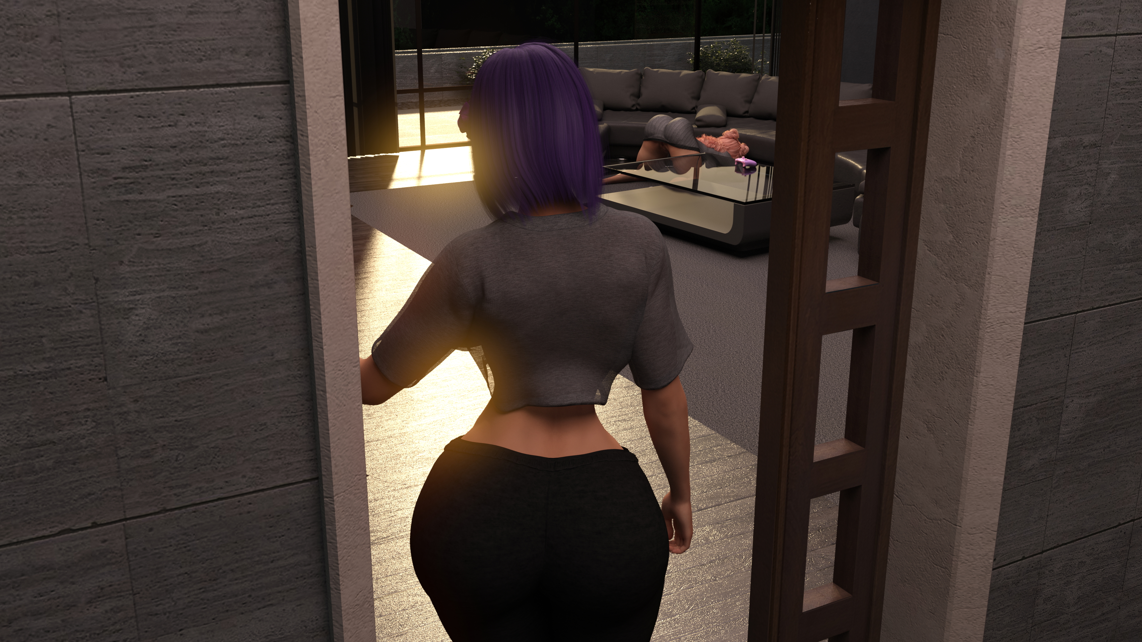 Natt and Rit Loft Surprise Xbox Huge Breasts Huge Ass Huge Cock Futa Clothed Gaming Sunset Sex Penetration Titjob Blowjob Licking Crawling Female Futa On Female Playing