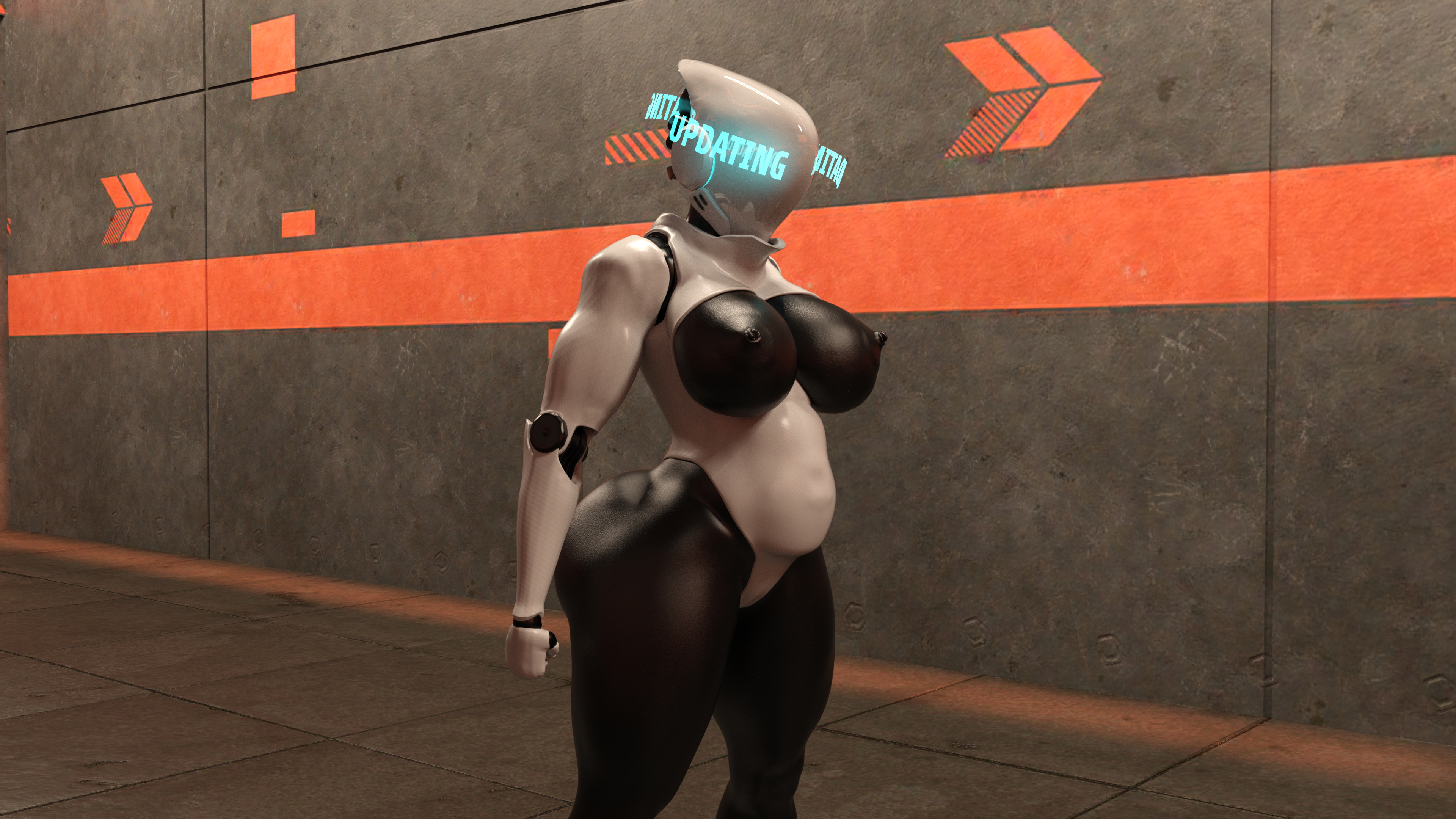 Cortana and Haydee Corruptive Code Cortana Huge Breasts Huge Ass Huge Cock Futa Female Possession Breast Expansion Ass Expansion Transformation Abs Muscles Gun 24