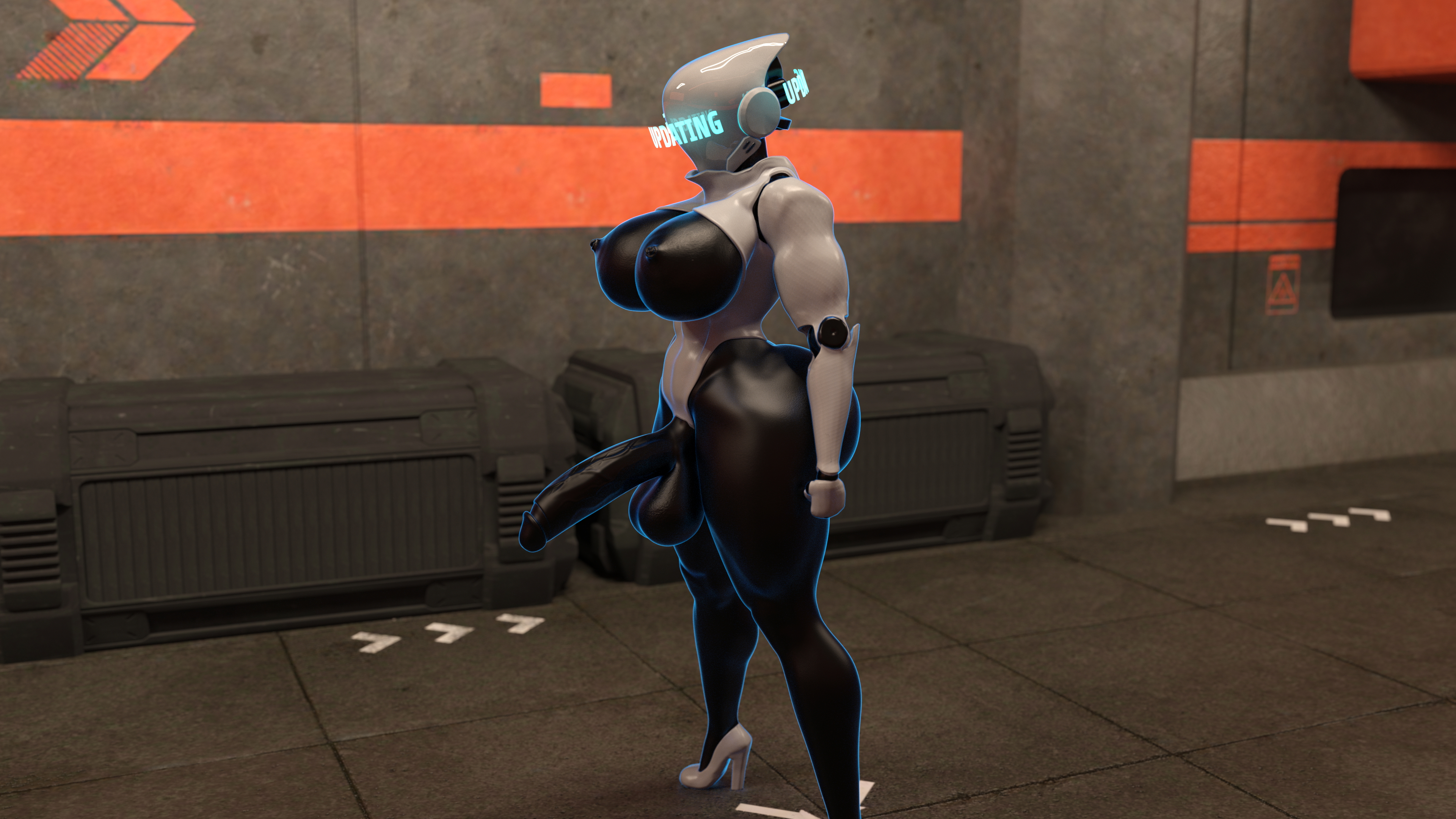 Cortana and Haydee Corruptive Code Cortana Huge Breasts Huge Ass Huge Cock Futa Female Possession Breast Expansion Ass Expansion Transformation Abs Muscles Gun 25