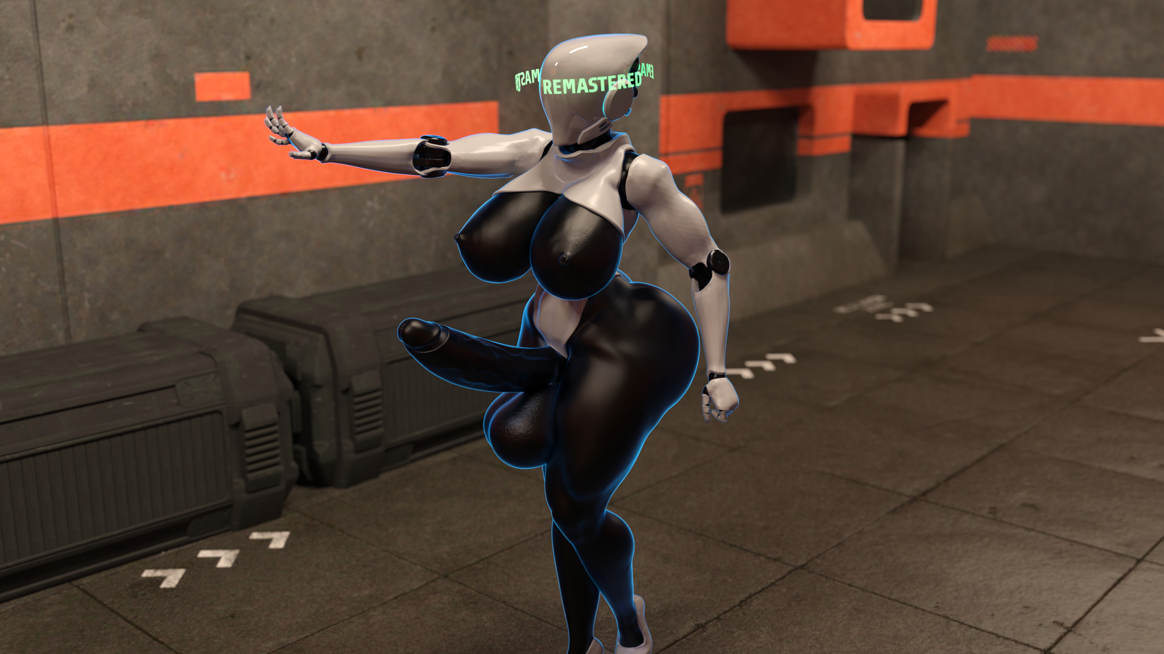 Cortana and Haydee Corruptive Code Cortana Huge Breasts Huge Ass Huge Cock Futa Female Possession Breast Expansion Ass Expansion Transformation Abs Muscles Gun 28