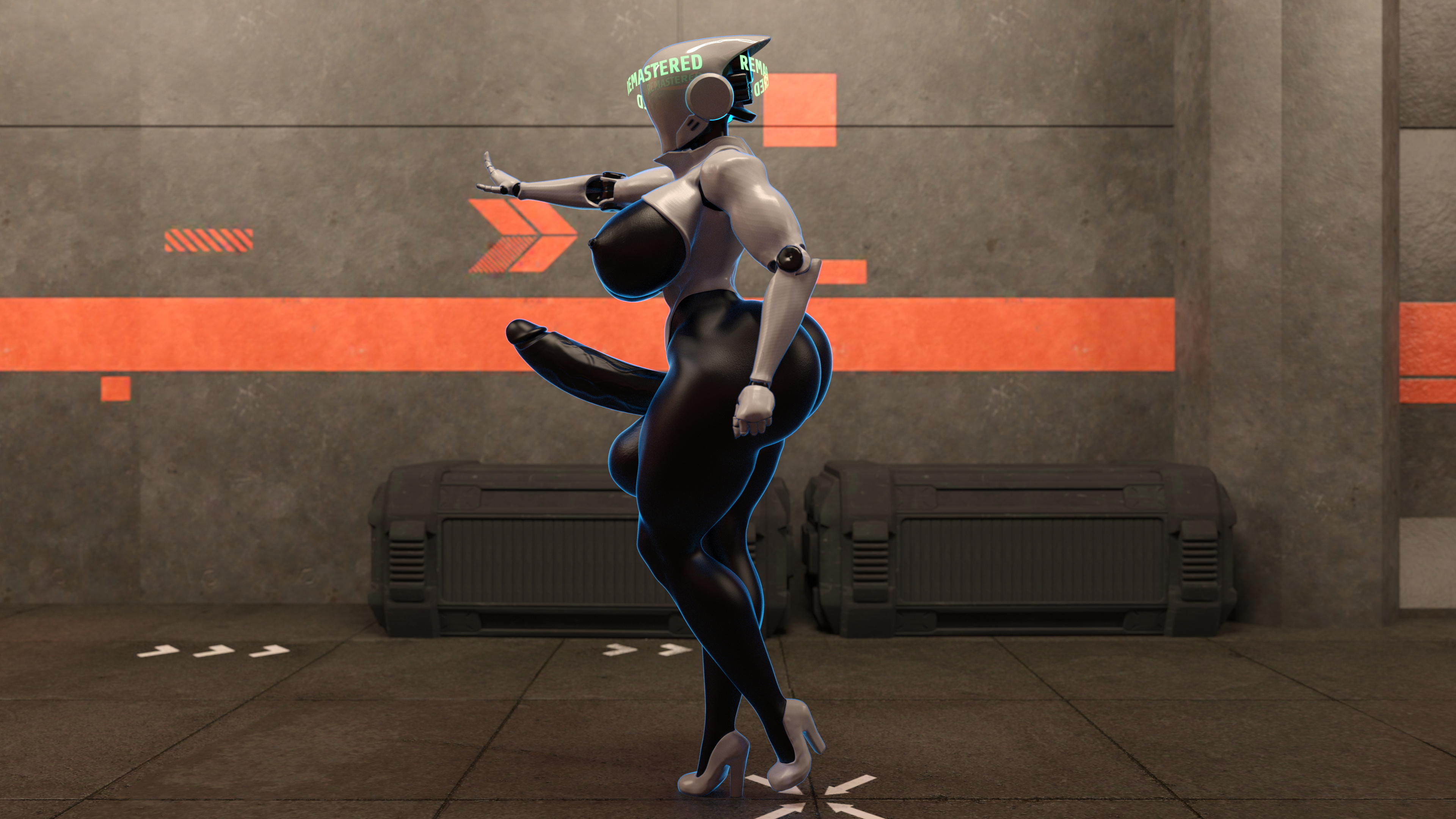 Cortana and Haydee Corruptive Code Cortana Huge Breasts Huge Ass Huge Cock Futa Female Possession Breast Expansion Ass Expansion Transformation Abs Muscles Gun 29