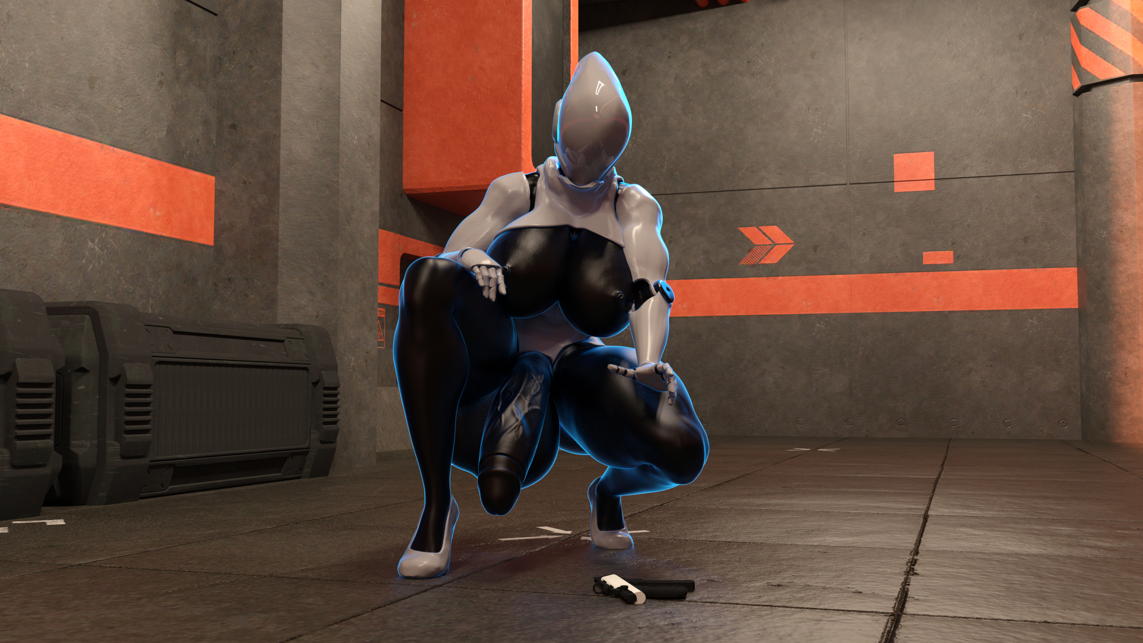 Cortana and Haydee Corruptive Code Cortana Huge Breasts Huge Ass Huge Cock Futa Female Possession Breast Expansion Ass Expansion Transformation Abs Muscles Gun 30