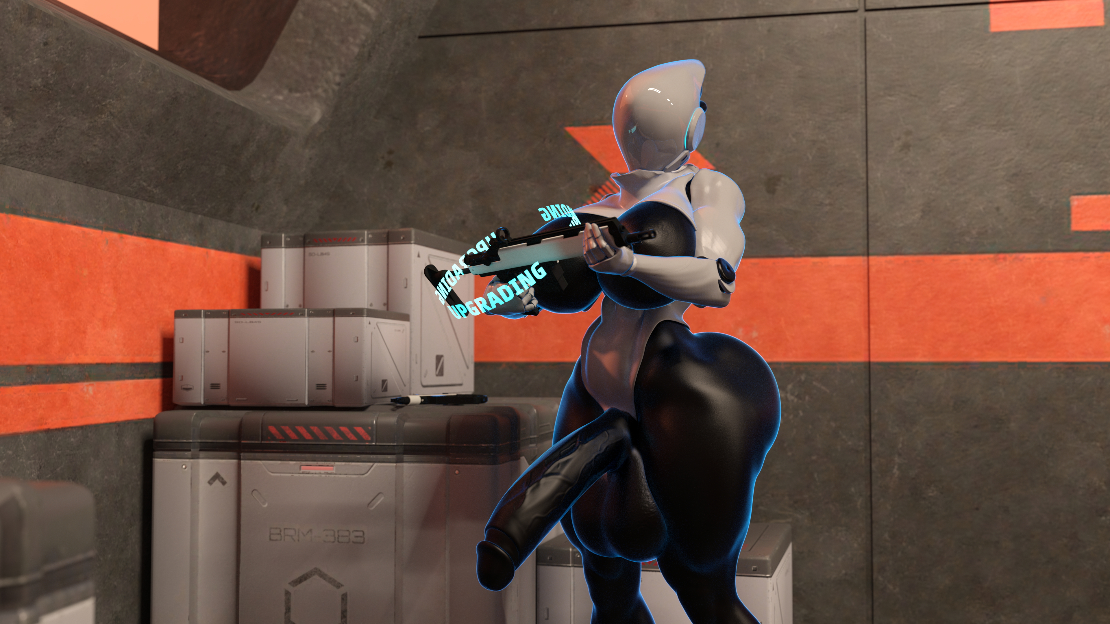 Cortana and Haydee Corruptive Code Cortana Huge Breasts Huge Ass Huge Cock Futa Female Possession Breast Expansion Ass Expansion Transformation Abs Muscles Gun 38