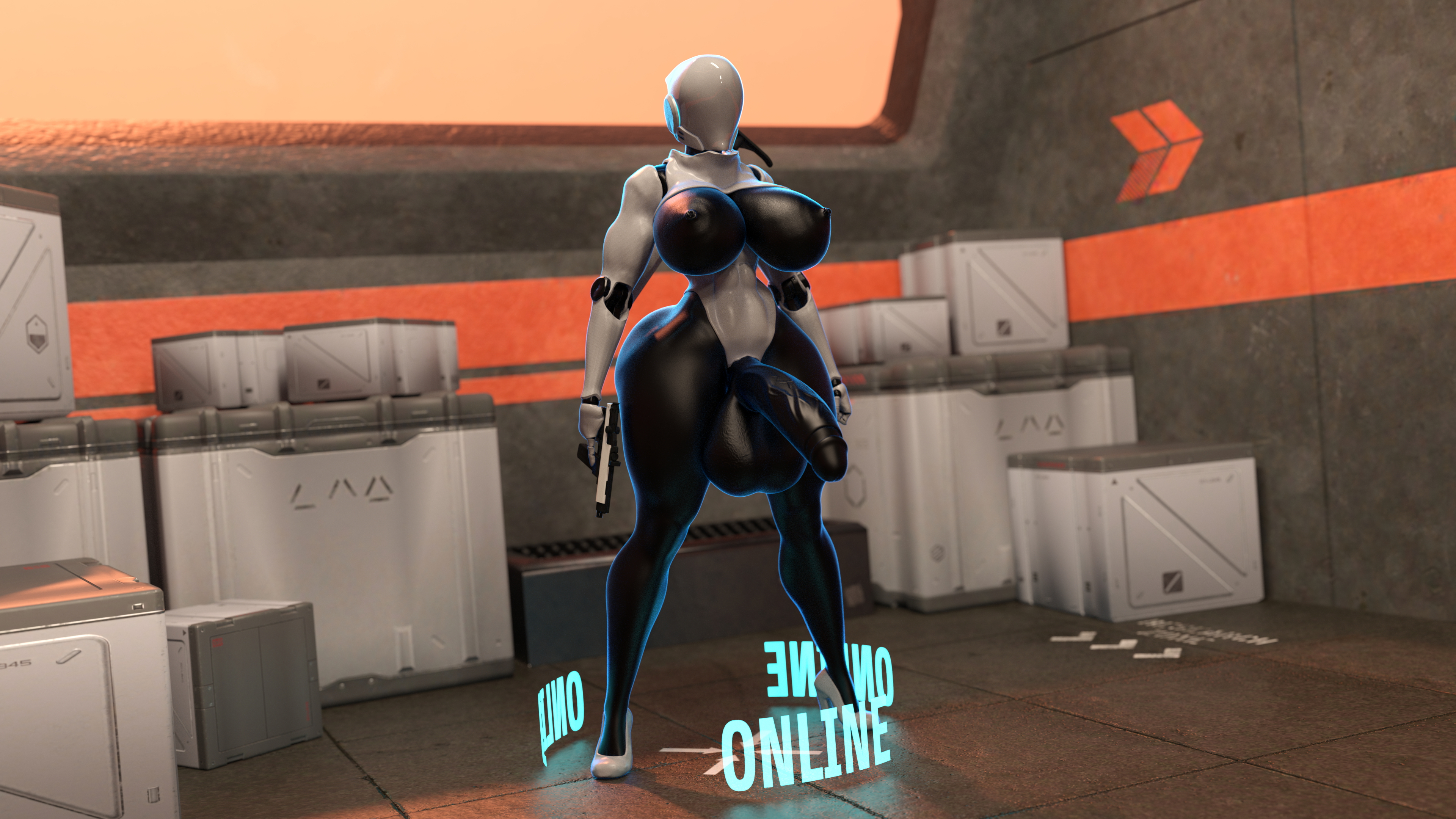 Cortana and Haydee Corruptive Code Cortana Huge Breasts Huge Ass Huge Cock Futa Female Possession Breast Expansion Ass Expansion Transformation Abs Muscles Gun 41