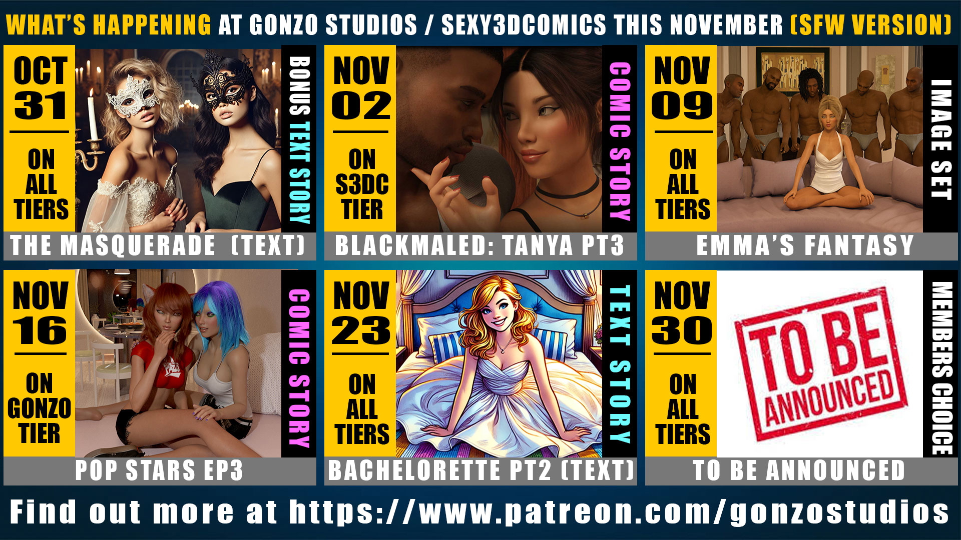 Schedule for Nov